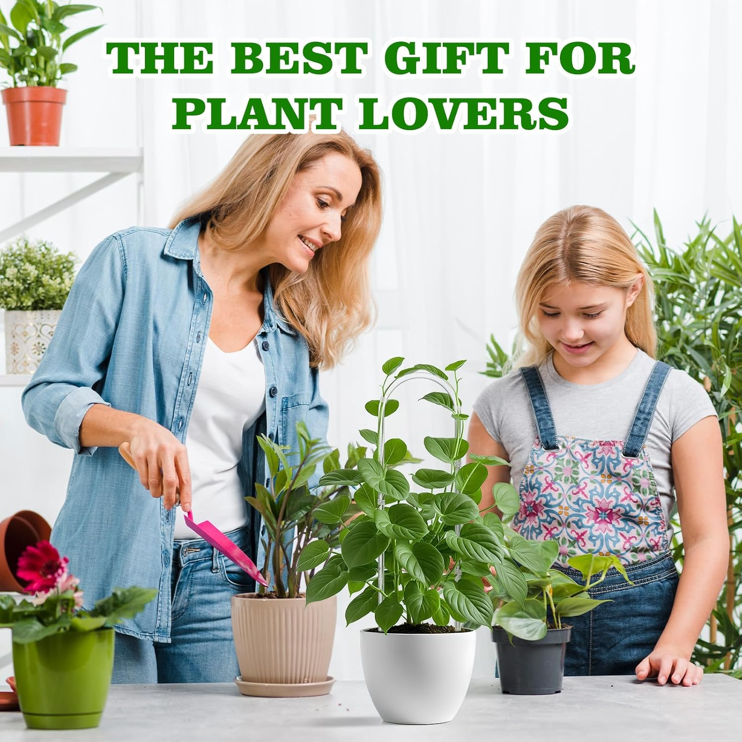 3 Pack U-Shaped Acrylic Plant Trellis, Indoor Potted Climbing Plants Support Stakes, 40Cm Small Plant Trellis, Garden Plant Support for Hoya, Ivy, Pothos, Houseplant image number 4