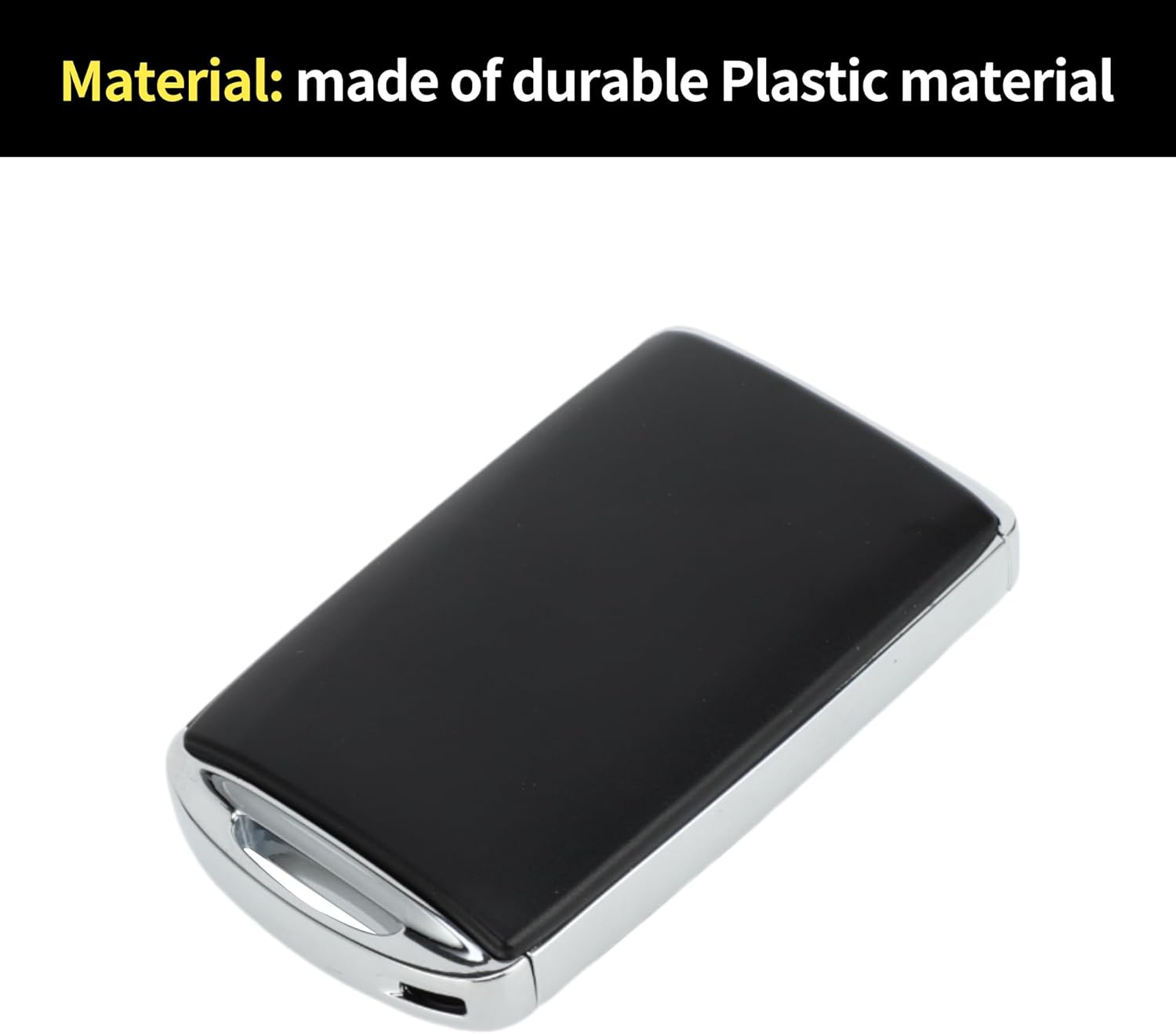 X AUTOHAUX Key Shell Case Keyless Entry Remote Key Fob Replacement Case for Mazda CX-3 2020-2021 for Mazda CX-5 2020-2021 3 Buttons WAZSKE13D03 image number 1