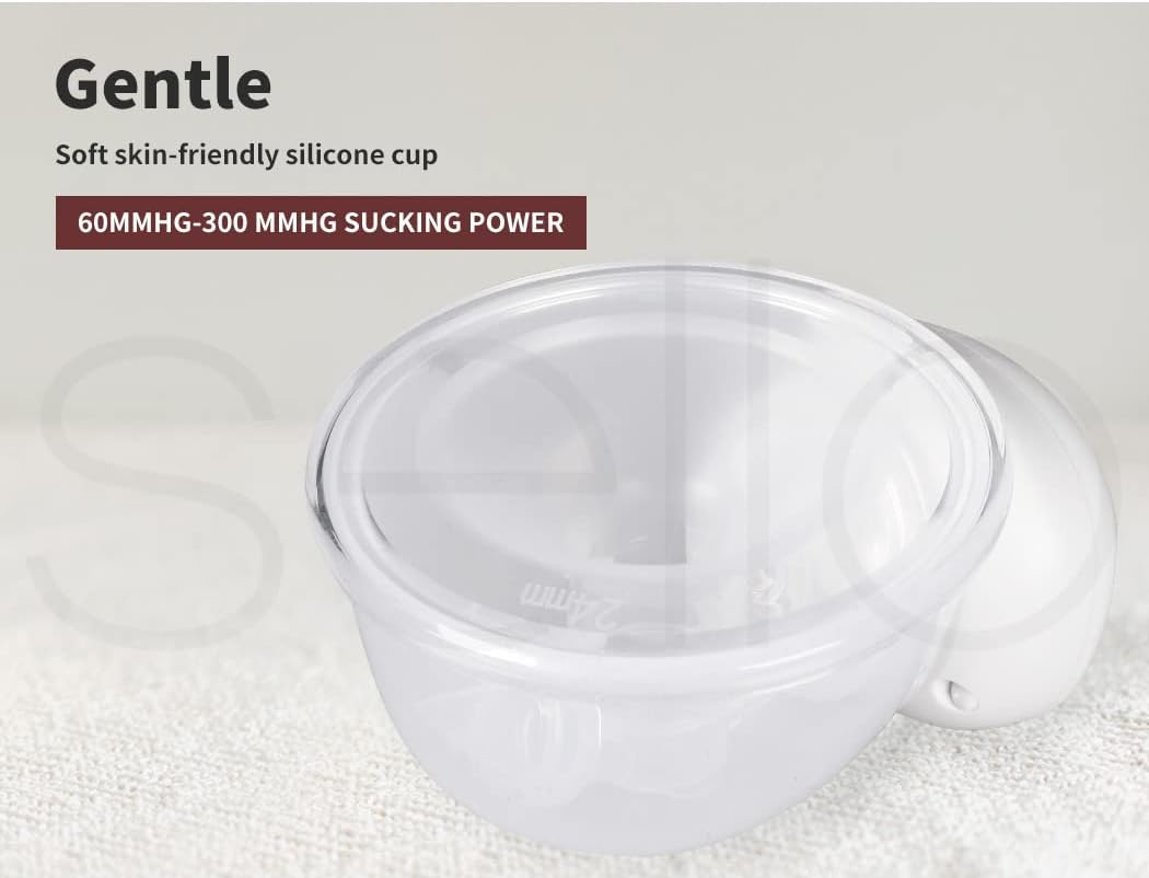 Portable Wearable Electric Breast Pumps : Quiet & Powerful Motor, Wireless, with 3 Adjustable Modes image number 5