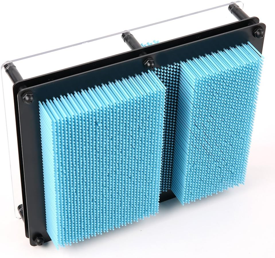 3D Pin Art Board - Extra Large 10" X 8" Impression Sculpture for Kids and Adults - Hand Mold Board Gift - Light Blue image number 1