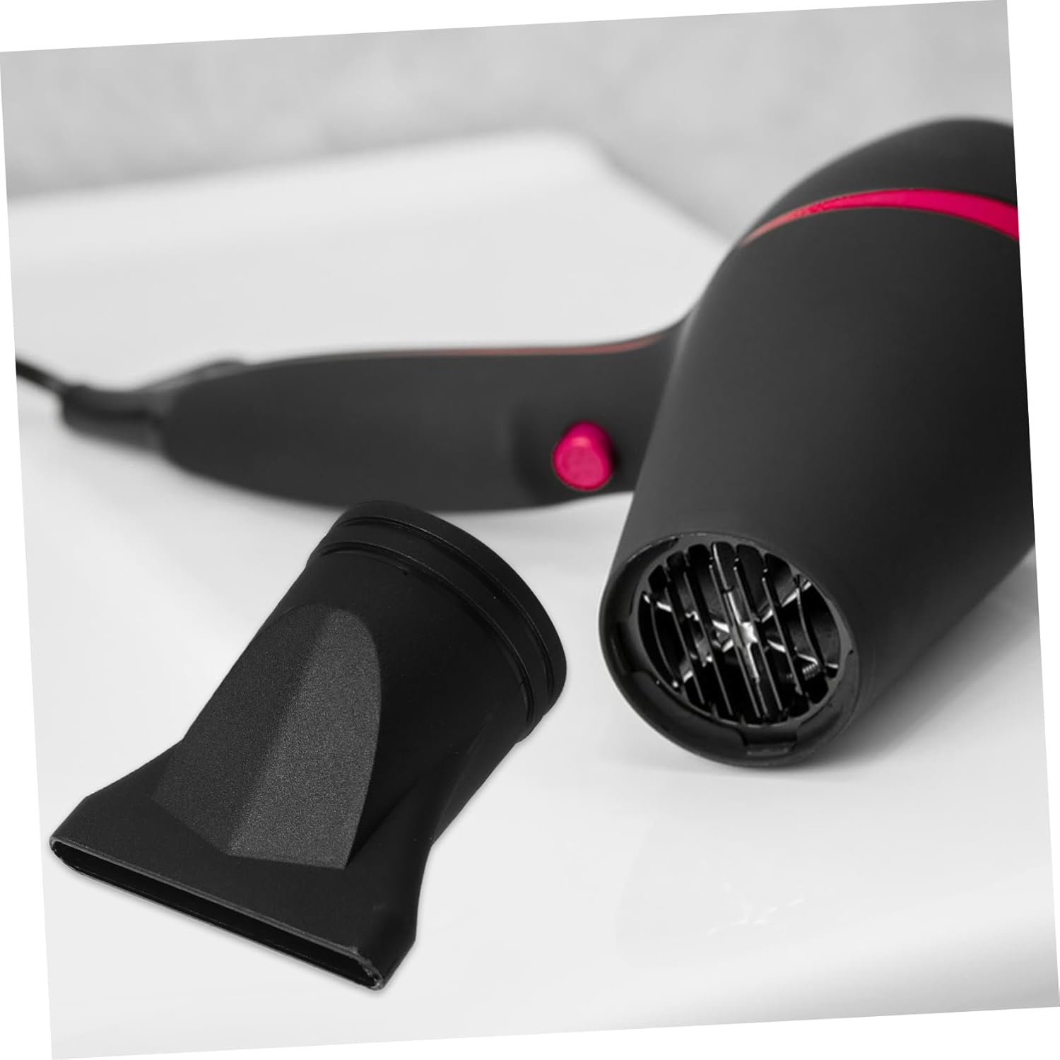 Yardenfun Blower Tube Air Collector Blow Dryer Hairdryer Hair Dryer Expansion Nozzle Plastic Black