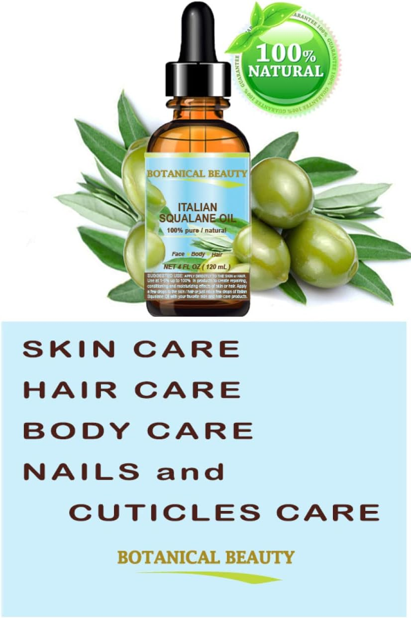 SQUALANE Italian. 100 Pure / Natural / Undiluted Oil. 100 Ultra-Pure Moisturiser for Face , Body & Hair. Reliable 24/7 Skincare Protection. 1 Fl.Oz- 30Ml. by Botanical Beauty. image number 5