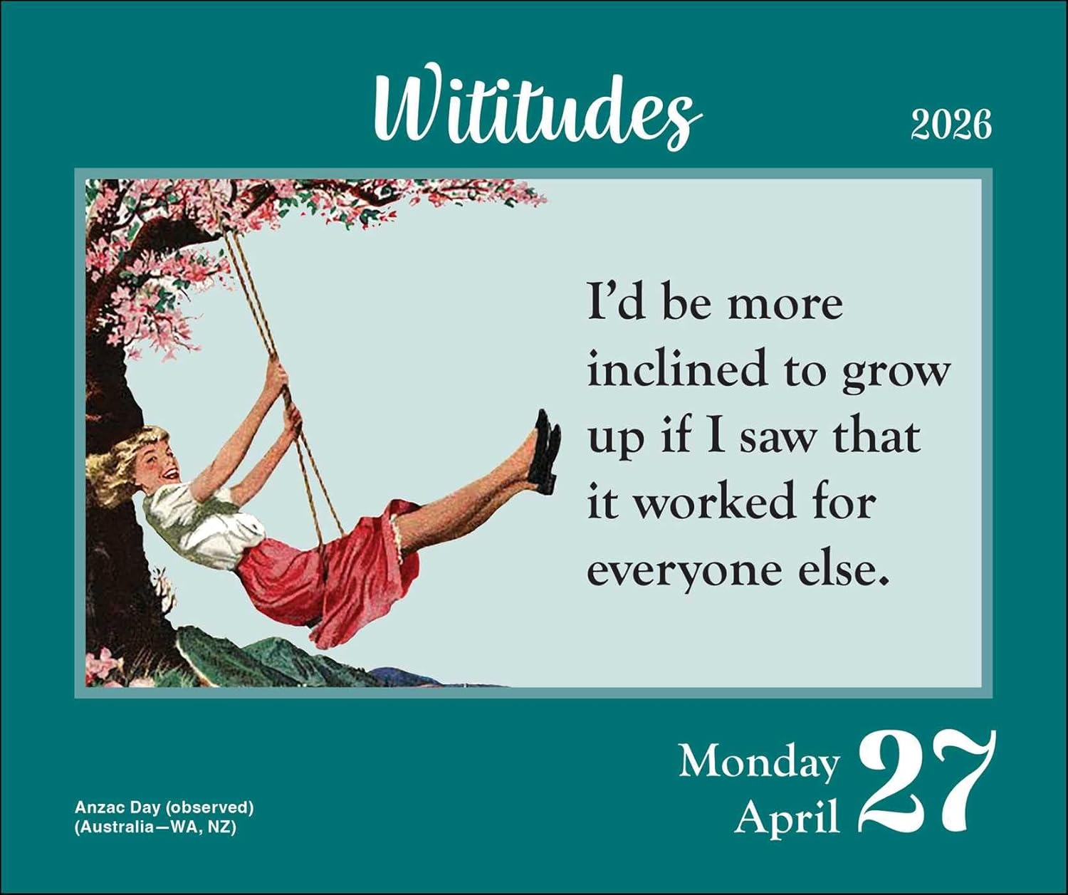 Wititudes 2026 Day-To-Day Calendar: Some Things Are Best Said with an Eye Roll image number 1