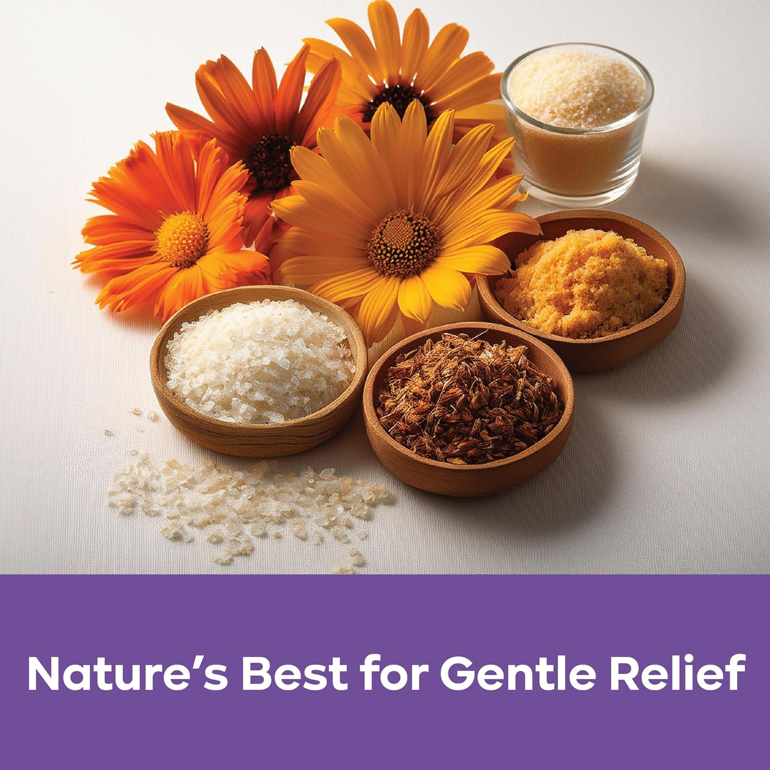 PURPUR Sitz Bath Soak Salts 32 Oz &ndash; Hemorrhoid Treatment for Women & Men, Postpartum Pain Relief, Epsom Salt Bath Soak with Colloidal Oatmeal, Frankincense, Calendula & Niaouli image number 3