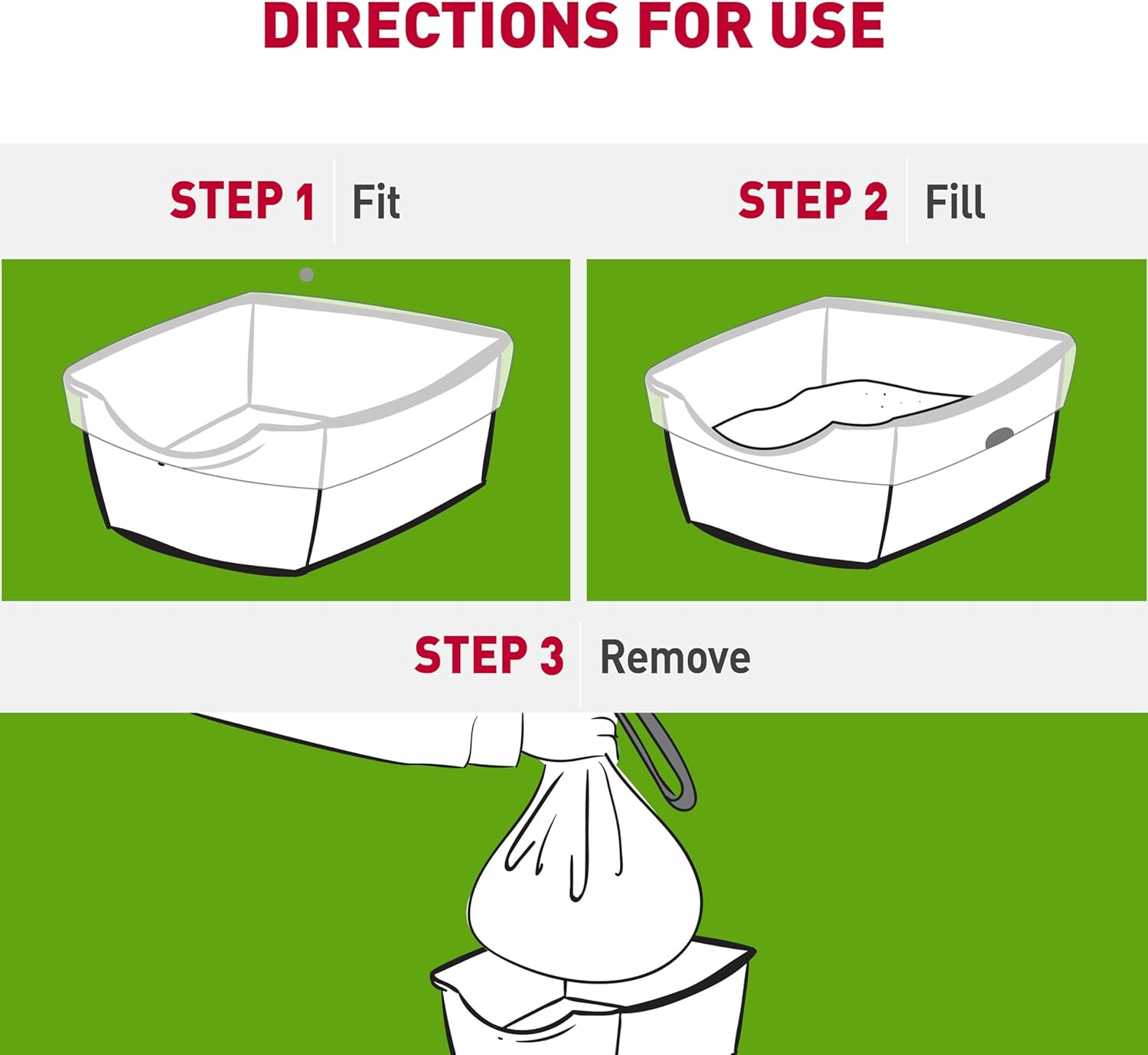 Nature&rsquo;S Miracle Odor Control Litter Box Liners for Cats, 27 Count, Fit Most Extra-Large and Jumbo Multi-Cat Litter Boxes image number 4