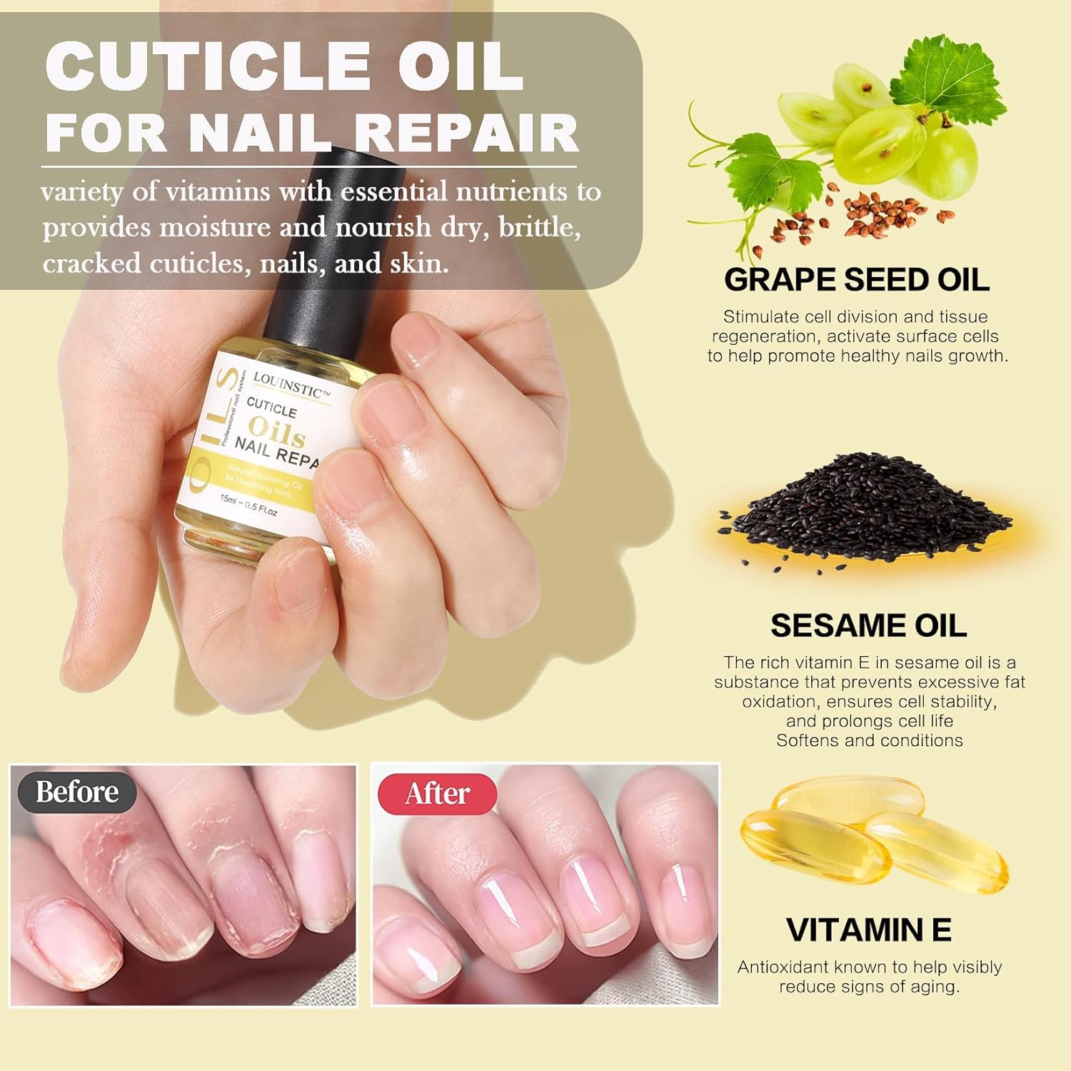 Gel Polish Remover, Gel Remover Kit Includes Cuticle Oil and Nail Polish Remover Tool No Soaking or Wrapping Removes Gel Polish in 2-5 Minutes image number 3