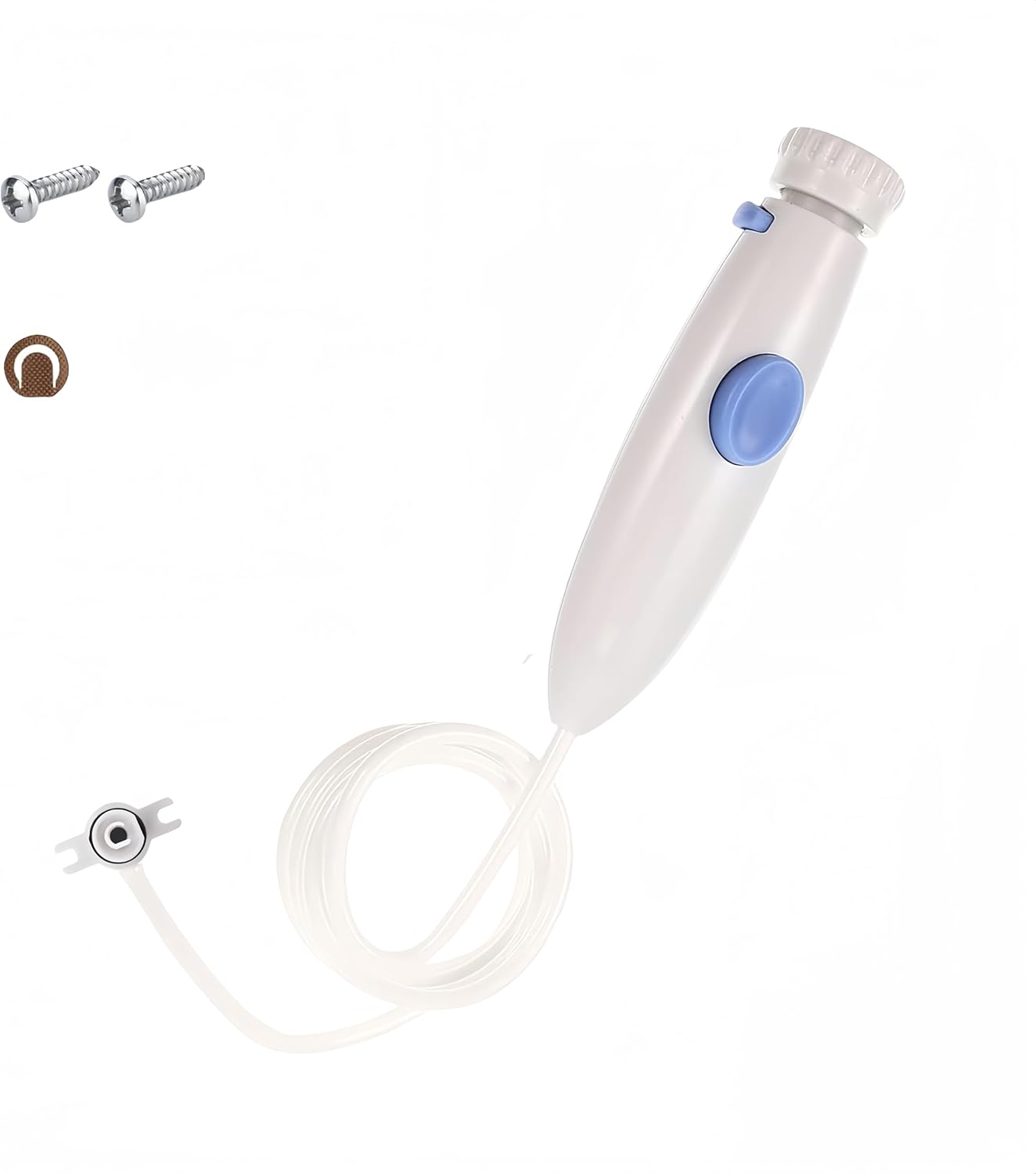 Replacement Hose and Handle Parts Compatible with Waterpik Replacement Parts - Waterpik Water Flosser WP-100 WP-300 WP-660 WP-900 Series Oral Irrigator, Oral Hygiene Accessories(Slide Switch, White)