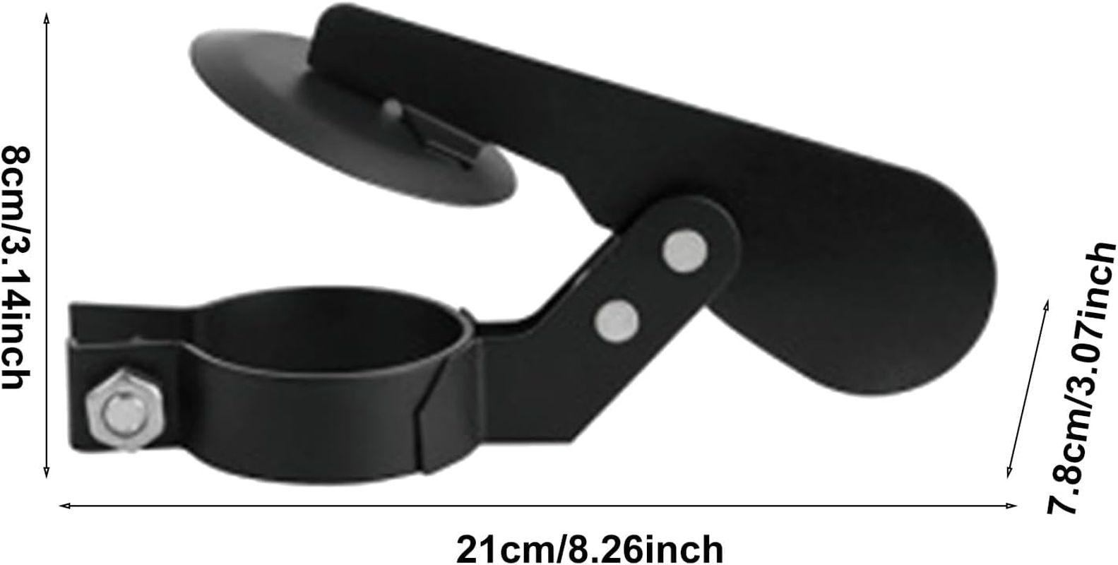 Exhaust Flapper for Tractor,Carbon Steel Waterproof Weather Flap - Wear-Resistant Black Exhaust Cover, Rainproof Exhaust Flapper for Most Tractor Models image number 5