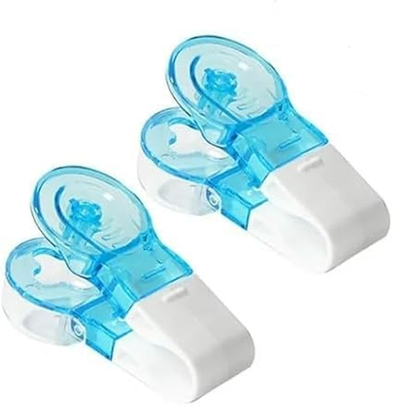 2Pcs Blue Portable Pill Taker Remover, Blister Pack Opener Popper Assistance No Contact Easy to Take Out Portable Travel Tablet Dispenser Pills Extractor Tool for Disabled, Elderly, Medication Aids image number 1