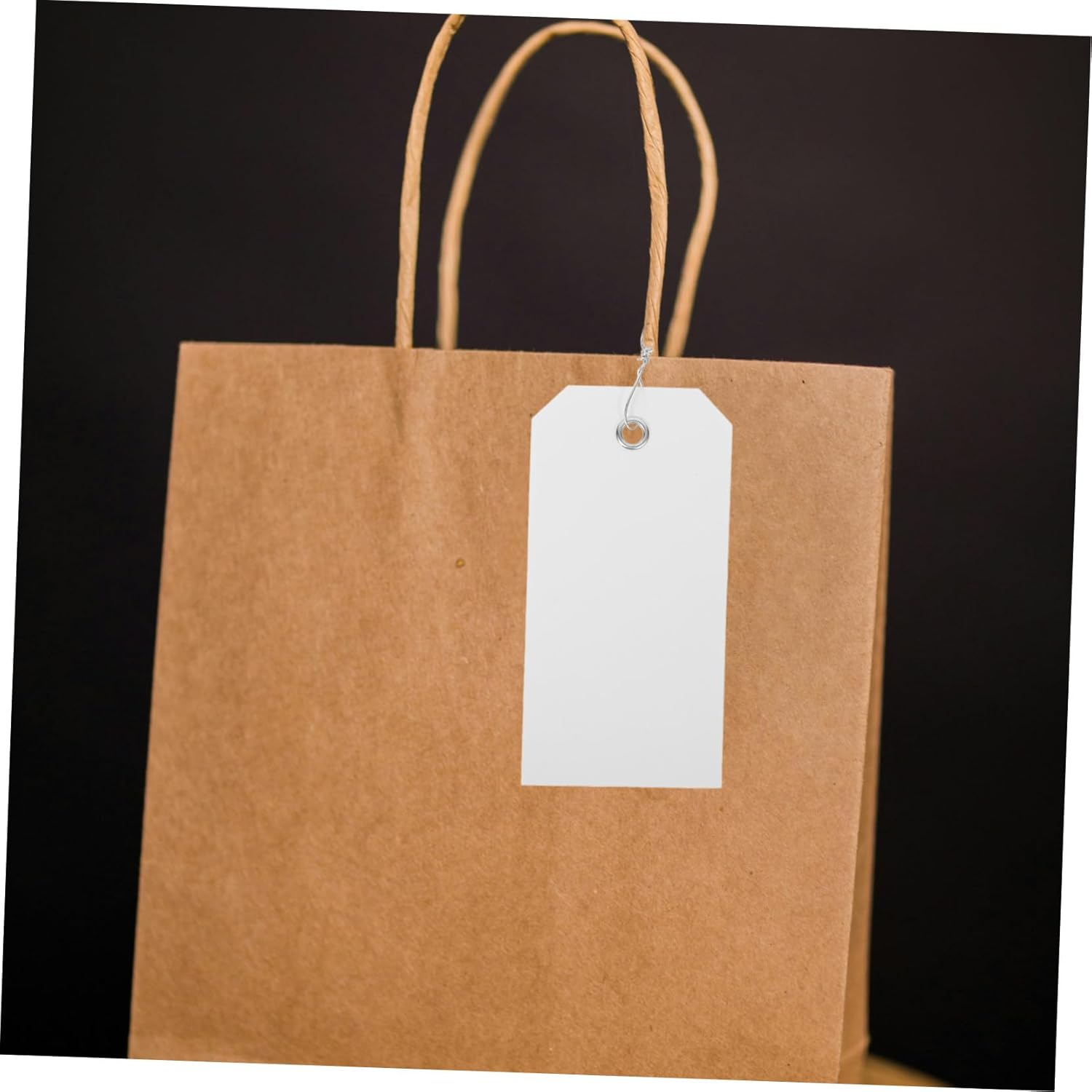 FUNOMOCYA 100Pcs Blank Luggage Tags Wire Writable Hanging Labels for Suitcases Travel Essentials Suitcase Tags image number 2