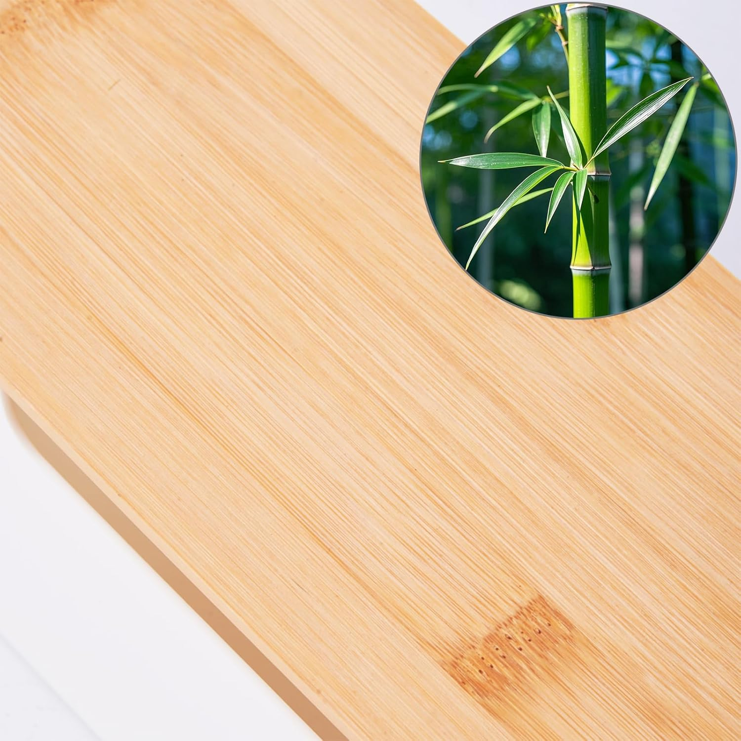 [Set of 2] Wood Cover Cable Management Box Set, Wire Ties Included to Organize Desk Cord Cables, Hide TV Computer Wires, Power Strips, USB Hub to Make Your Home, Office Neat and Clean (White) image number 3