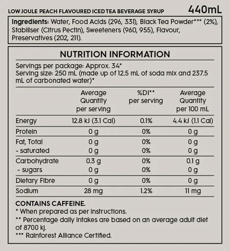Sodastream - Lipton Iced Tea Peach No Sugar Soda Drink Mix | for Soda Makers; Turns 54 Litres of Fizzy Water into Delicious Lipton Iced Tea Peach No Sugar | Makes 216 Servings | 440Ml, Pack of 6 image number 1