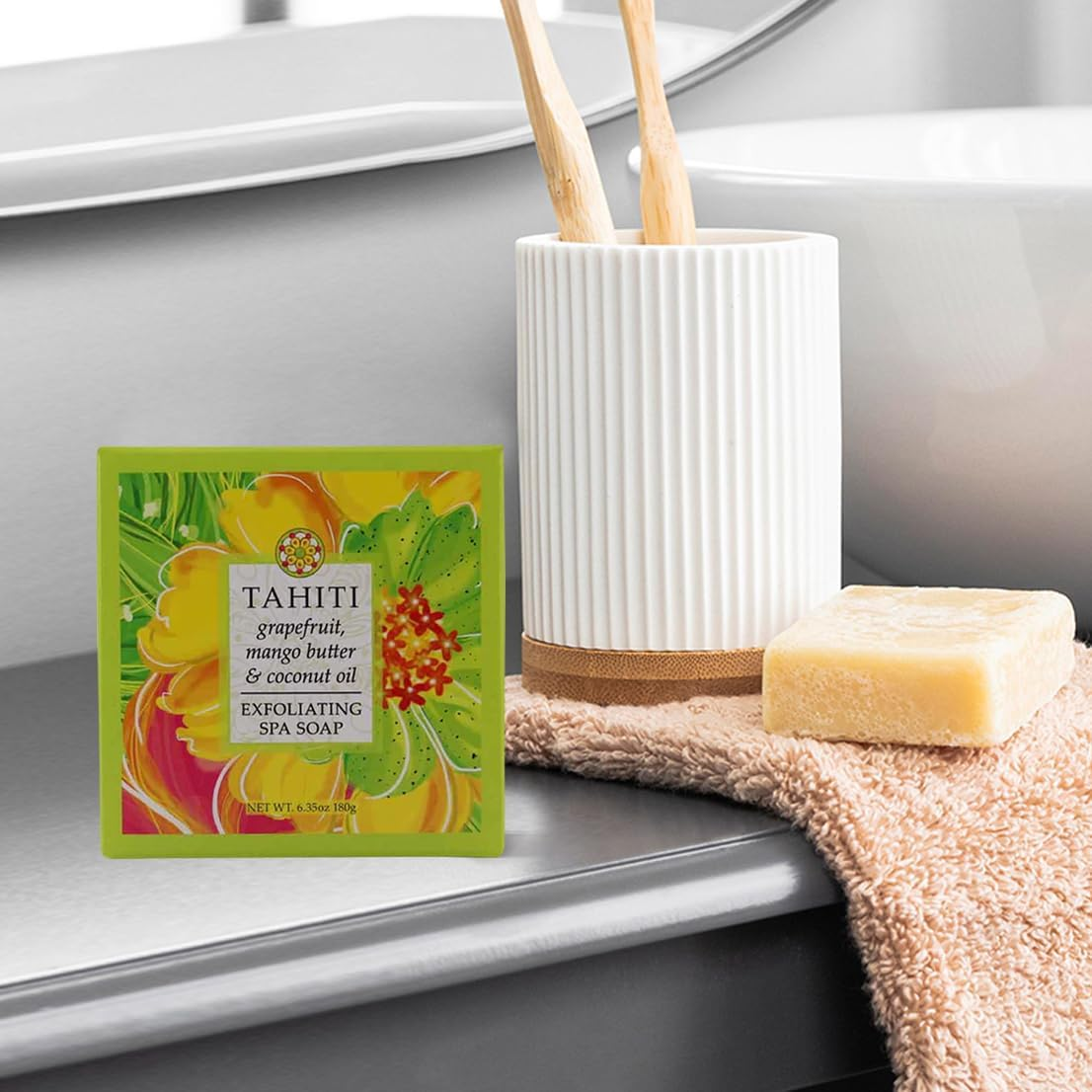 Greenwich Bay Trading Company Destination Collection: Tahiti (6.35Oz Soap Square) image number 5