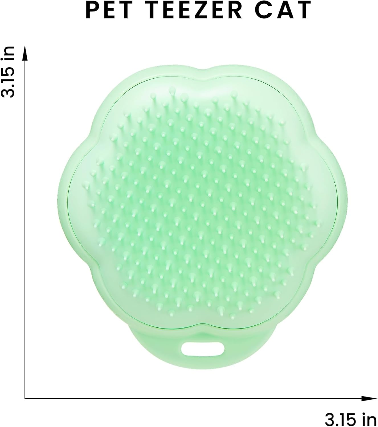 Tangle Teezer | Pet Teezer | Cat Grooming Brush | Short, Medium Hair | Soft Bristles to Detangle Knots | Green - Pink image number 5