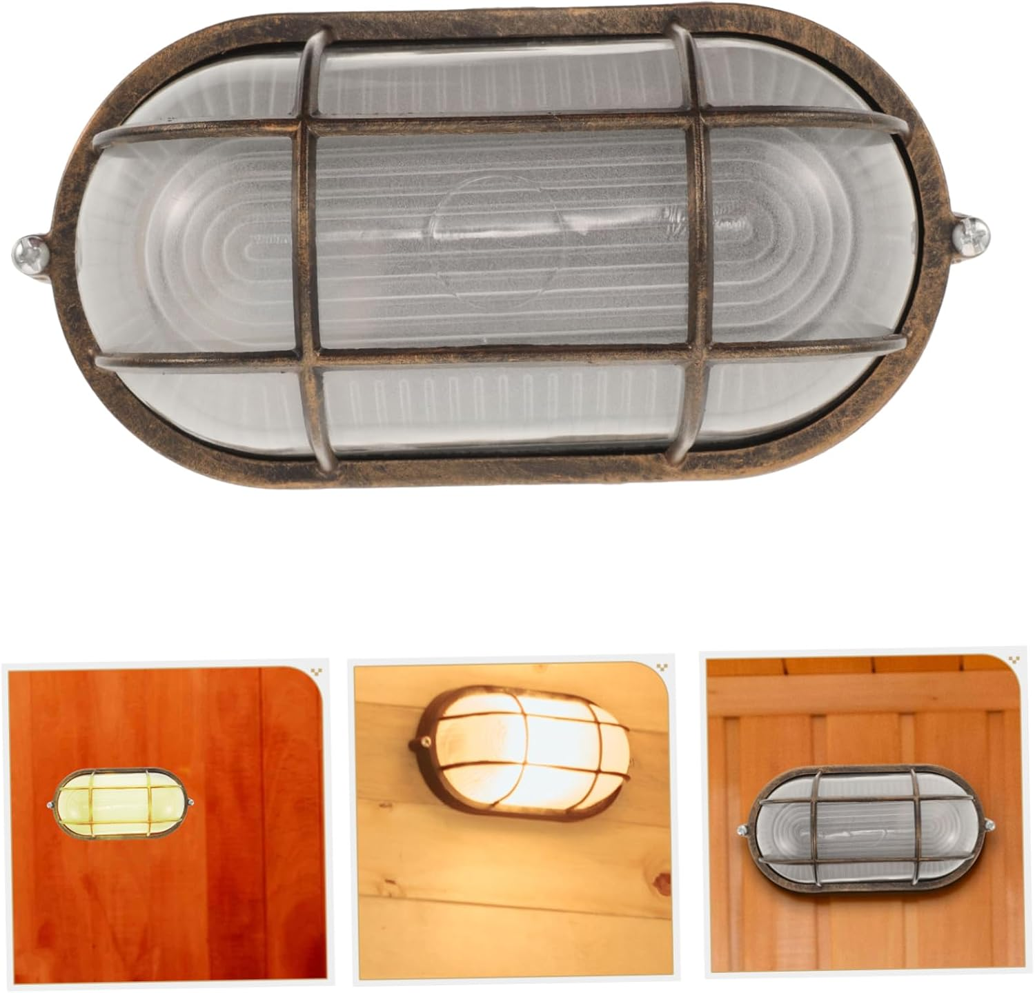 2Pcs Sauna Room Light Fixture Sauna Supply Room Lamp Sauna Light Fixture Lamp for Steam Room Steam Room Light Supplies Lamps for Sauna Glass E27 Interior Light Indoor/338 image number 5