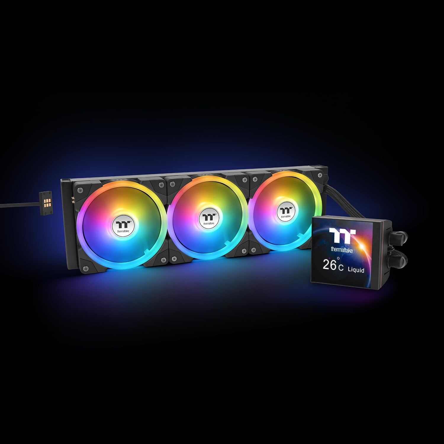 Thermaltake Magfloe 420 Ultra ARGB with 3.95" LCD Display AIO Liquid CPU Cooler, CL-W451-PL14SW-A image number 5