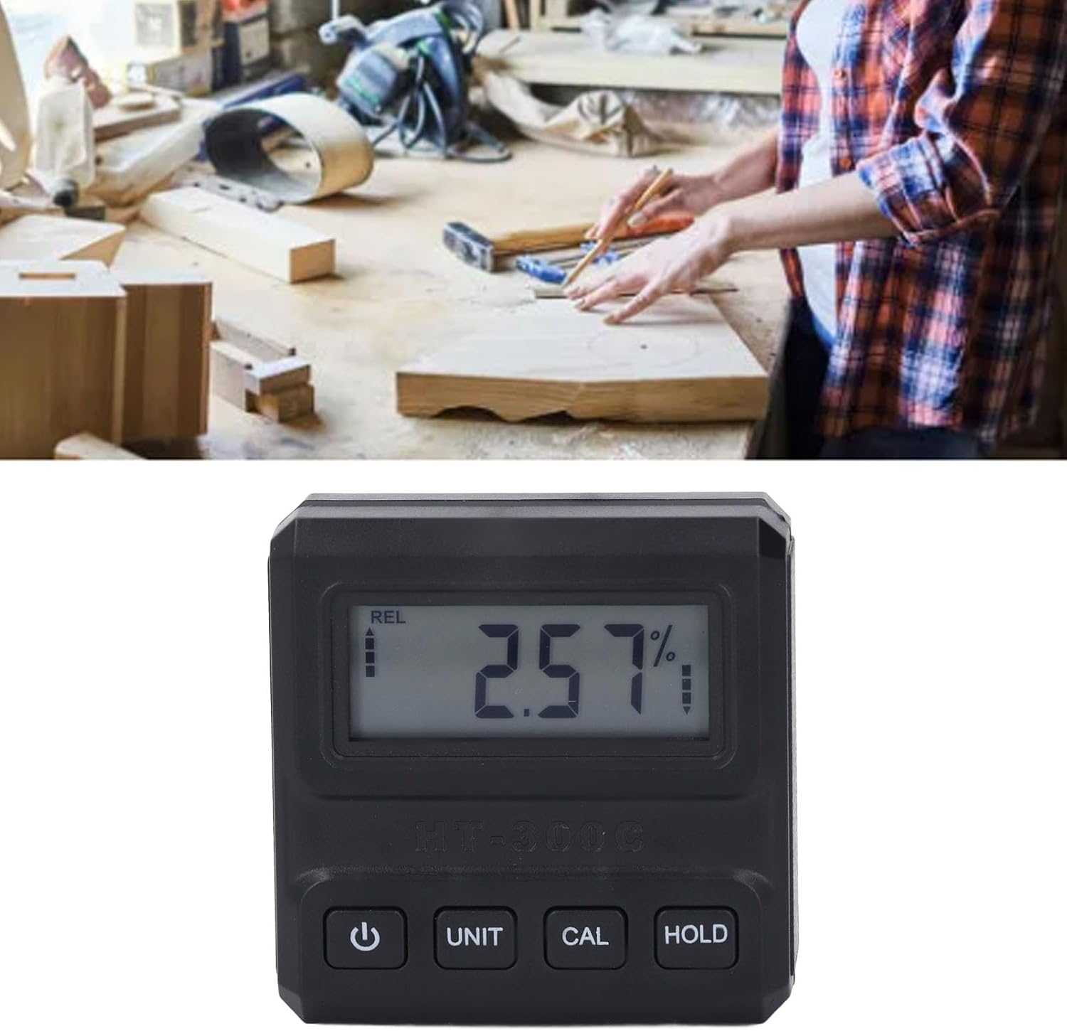 Digital Level Angle Gauge, Electronic Level Angle Finder Tool with Data Hold, Portable Digital Level Box Angle Finder for Automobile image number 5