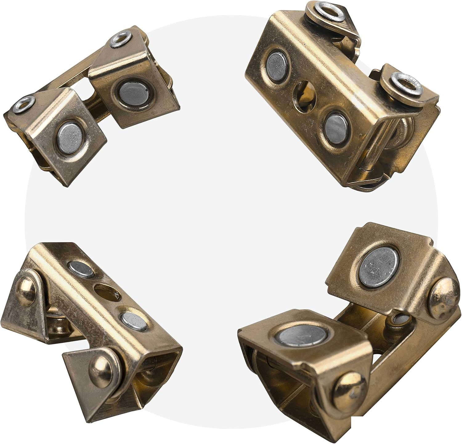 Strong Hand Tools, Magnetic V-Pads Kit, Magnets on Both Pad Face & Bottom, 4 Piece Kit (XDV4: 2 Pcs. 2", Pull Force 12 Lbs) (XFV4: 2 Pcs. 2.2", Pull Force 18 Lbs), MVDF44 image number 1