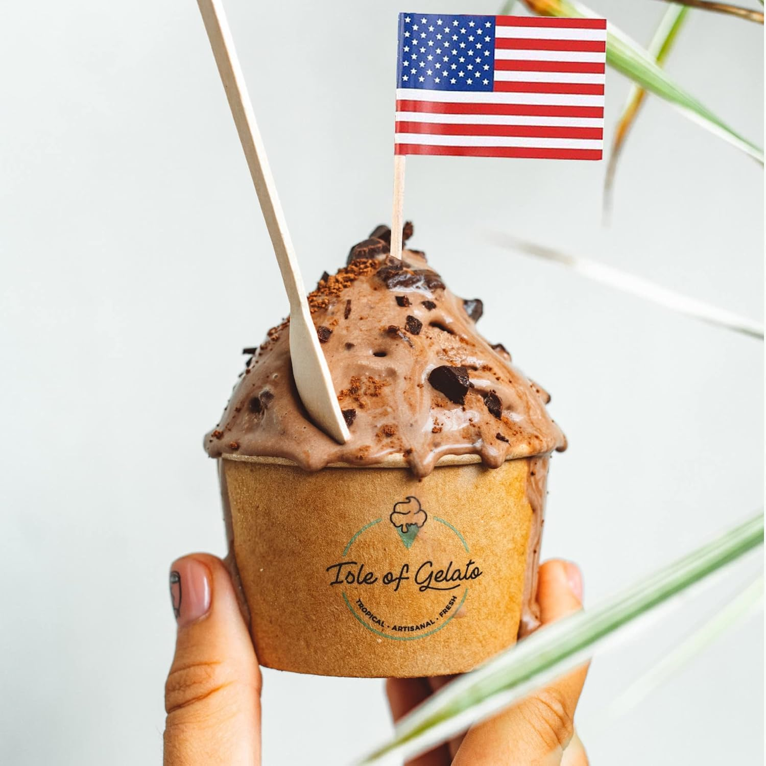 100PCS American Flag Cake Topper,Usa National Flag Cupcake Stand for Party Decoration Supplies image number 2