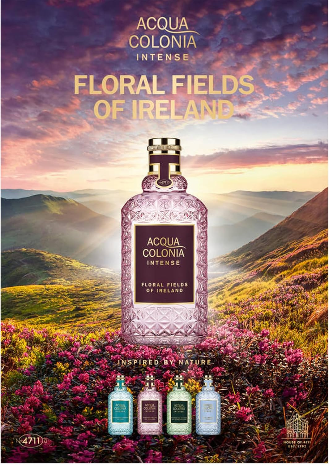 Maurer & Wirtz 4711 Acqua Colonia Floral Fields of Ireland Eau De Cologne Intense Spray (Unisex) 169Ml image number 2