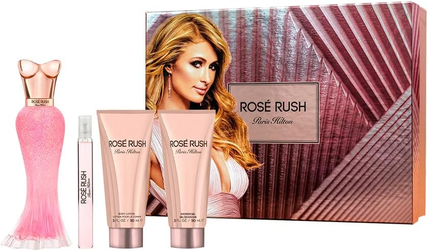Paris Hilton Rose Rush for Women 4 Pc Gift Set 3.4Oz EDP Spray, 3.0Oz Body Lotion, 3.0Oz Shower Gel, 0.33Oz EDP Spray image number 2