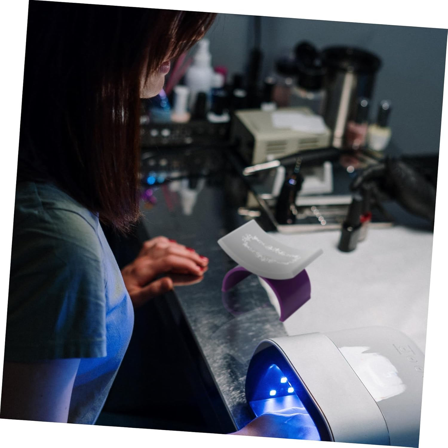 BAZEITFLOW Portable U Shaped Manicure Hand Pillow Removable Detachable Hand Rest Cushion for Nail Art Salon Training and Home Use Comfortable Nail Tech Accessory for Steady and Toes image number 1