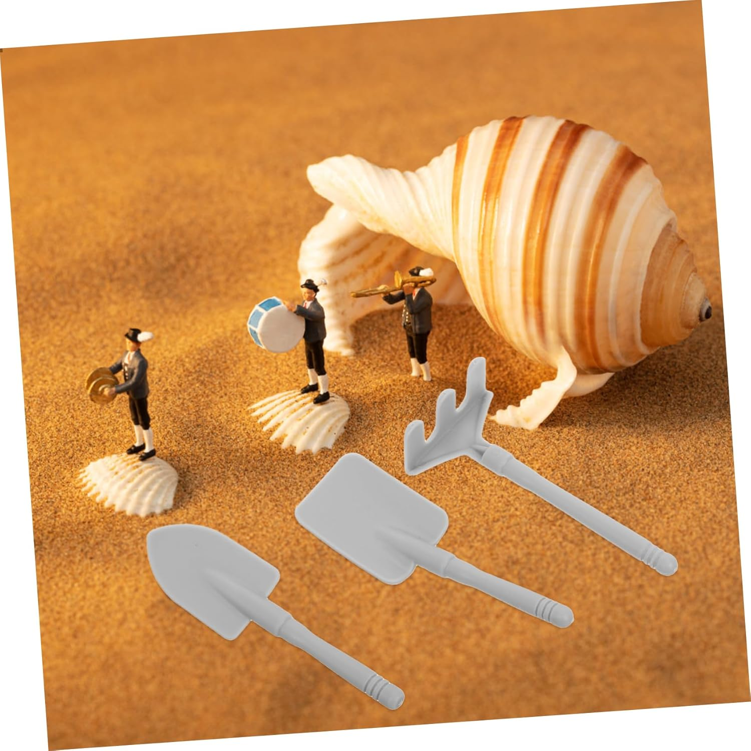 KICHOUSE 10Set Boys and Girls Garden Toys Set Thatch Rake Beach Shovel Small Bucket for Gardening Play image number 5