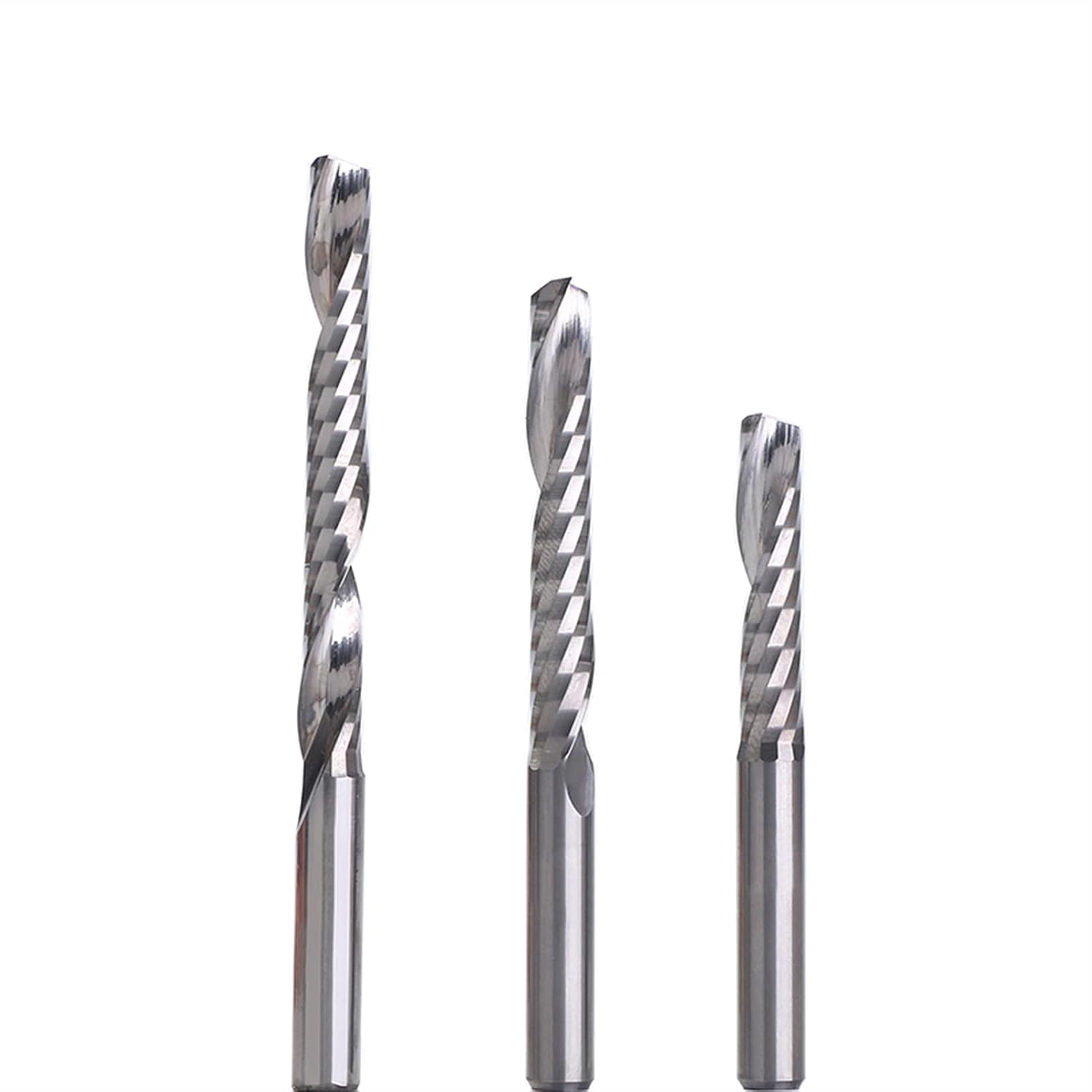 End Mill Cutter Kit 5Pcs Shank 4Mm 5Mm 6Mm 8Mm 1/8" Carbide CNC Router Bits One Single Flute End Mill Tools Milling Cutter CEL 17-62Mm Wood Rotary Drilling Tool Accessory (Size : 5Pcs 6X6X52) image number 3