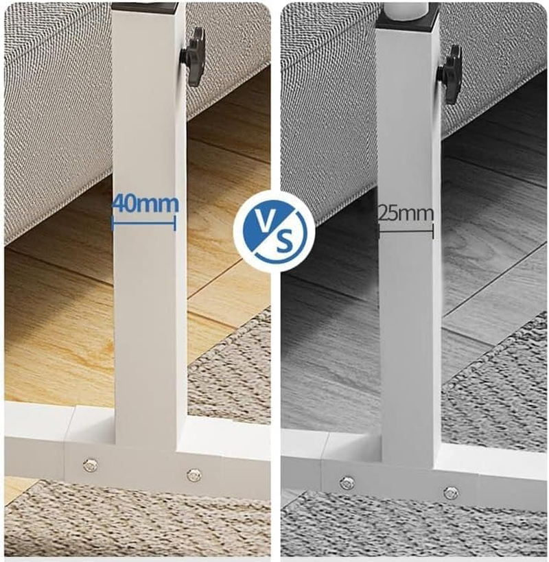 60 * 40Cm Lifting and Rotating Laptop Desk for Home and Office, Movable Bedside Table with Rollers, Adjustable Computer Stand, Sofa Side Table, Coffee Table (Adjustable Rotary Table Top) image number 4