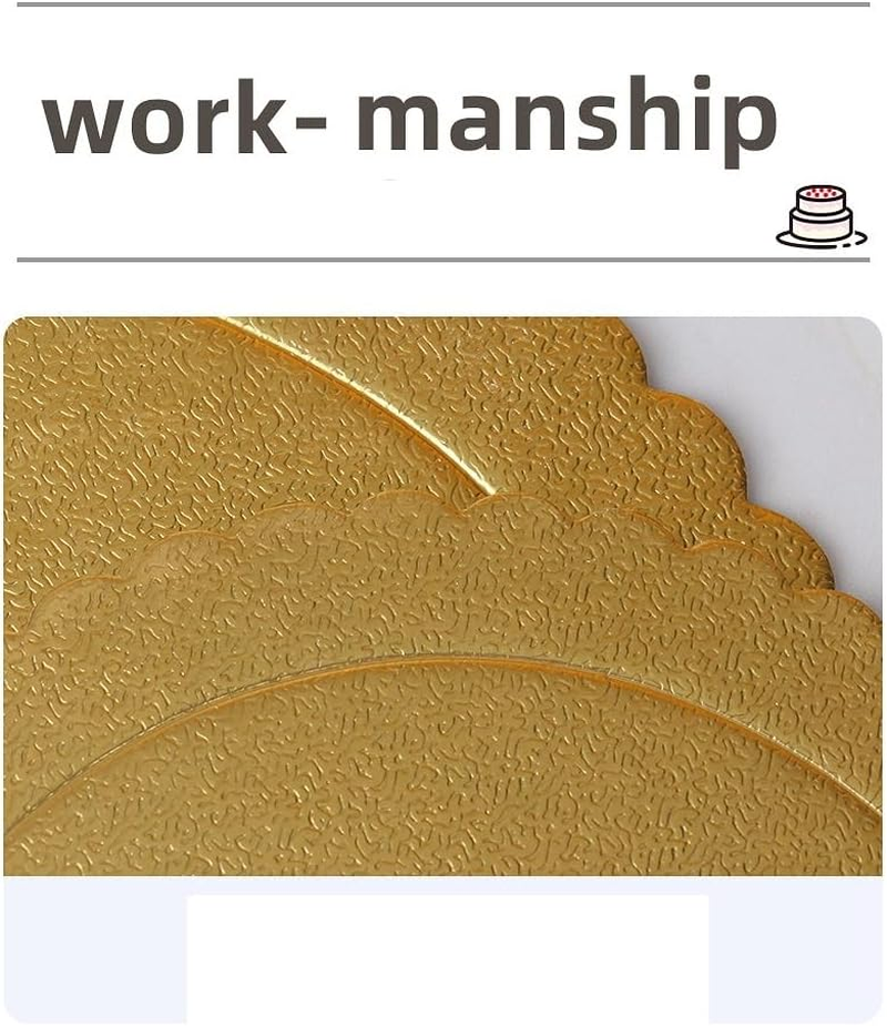 20 Pieces Cake Boards Golden round Cake Circles, 8&10 Inch Cake Base Cardboard, for Baking Cake, Gold image number 2