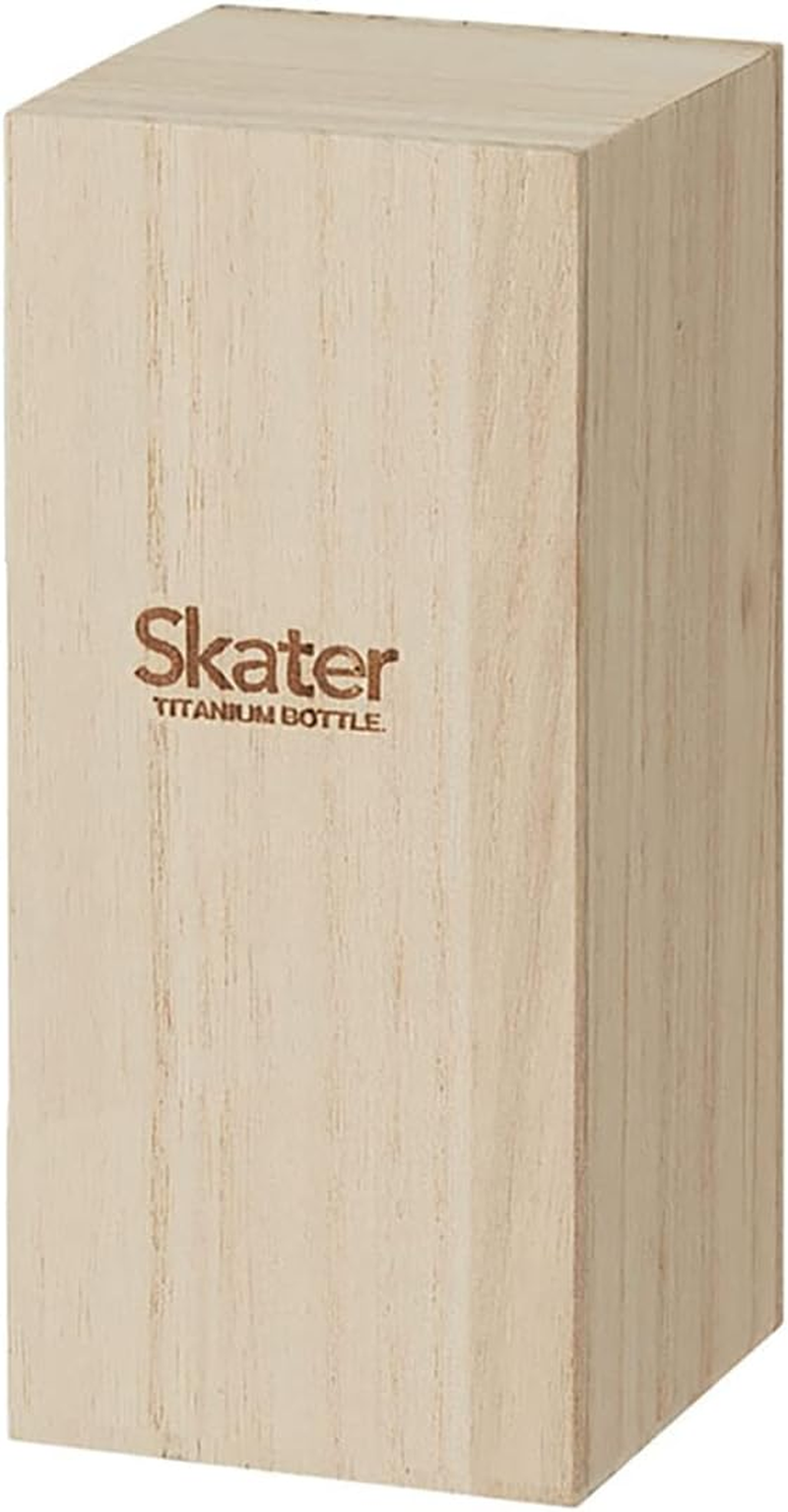 Skater TMB2-A Ultra Lightweight Titanium Mug Bottle, 6.8 Fl Oz (200 Ml), Basic, Wooden Box Included image number 7