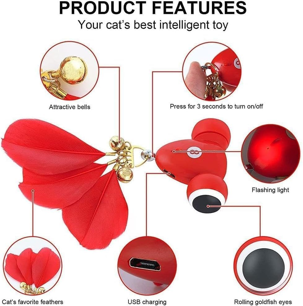 Kitifish Toy Fully Automatic Intelligent Teasing Small Goldfish Toy Cats Toy Interactive Pet Kitten Hunting Funny Toys image number 1