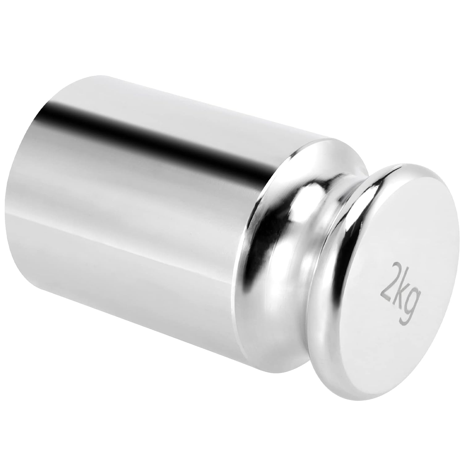 SINJEUN 2 Kg Calibration Weight, 2000 Kilogram Precision Steel Calibration Weight with Storage Case, Chrome Finish Calibration Weight for Digital Scale image number 3