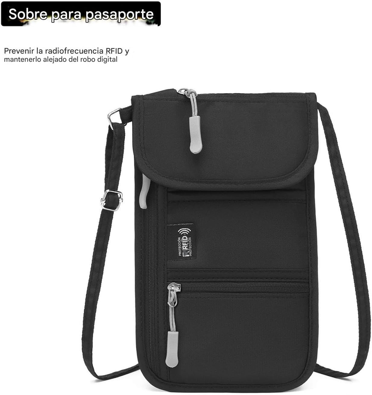 Gen&eacute;rico Passport Document Holder | Travel Passport Wallet - anti Theft Card Holder for Mobile Phones Daily Travel Hiking Vacation Gym Beach Camping image number 1