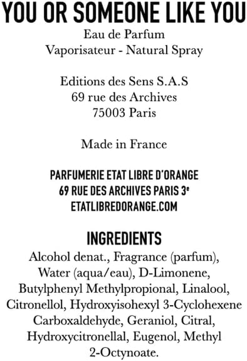 Etat Libre D'Orange You or Someone like You Eau De Perfume Spray, 100 Ml image number 2