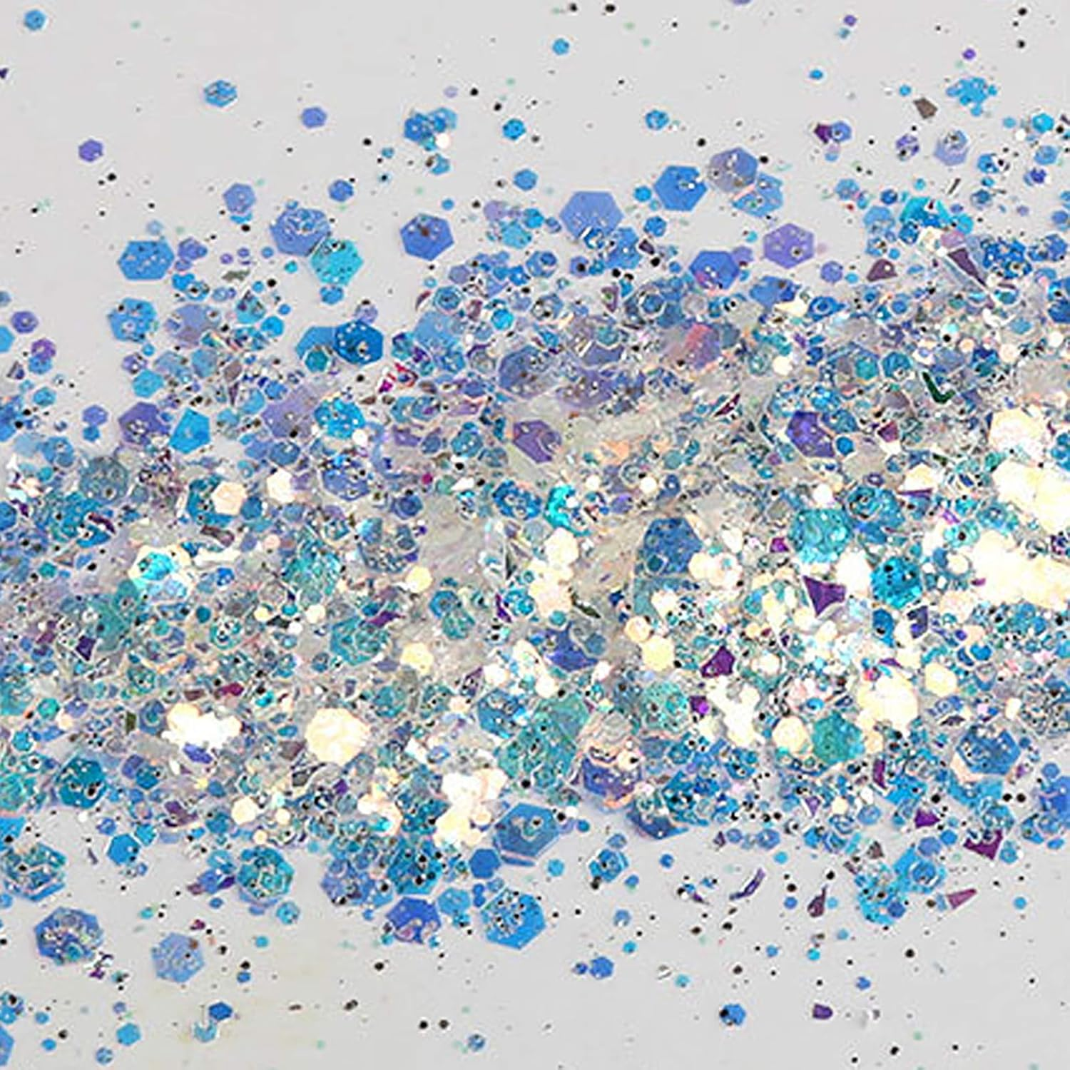 2 Pcs Nails Art Glitter Powder Brilliant Acrylic Nail Decoration Tool Make up Beauty Accessories image number 2