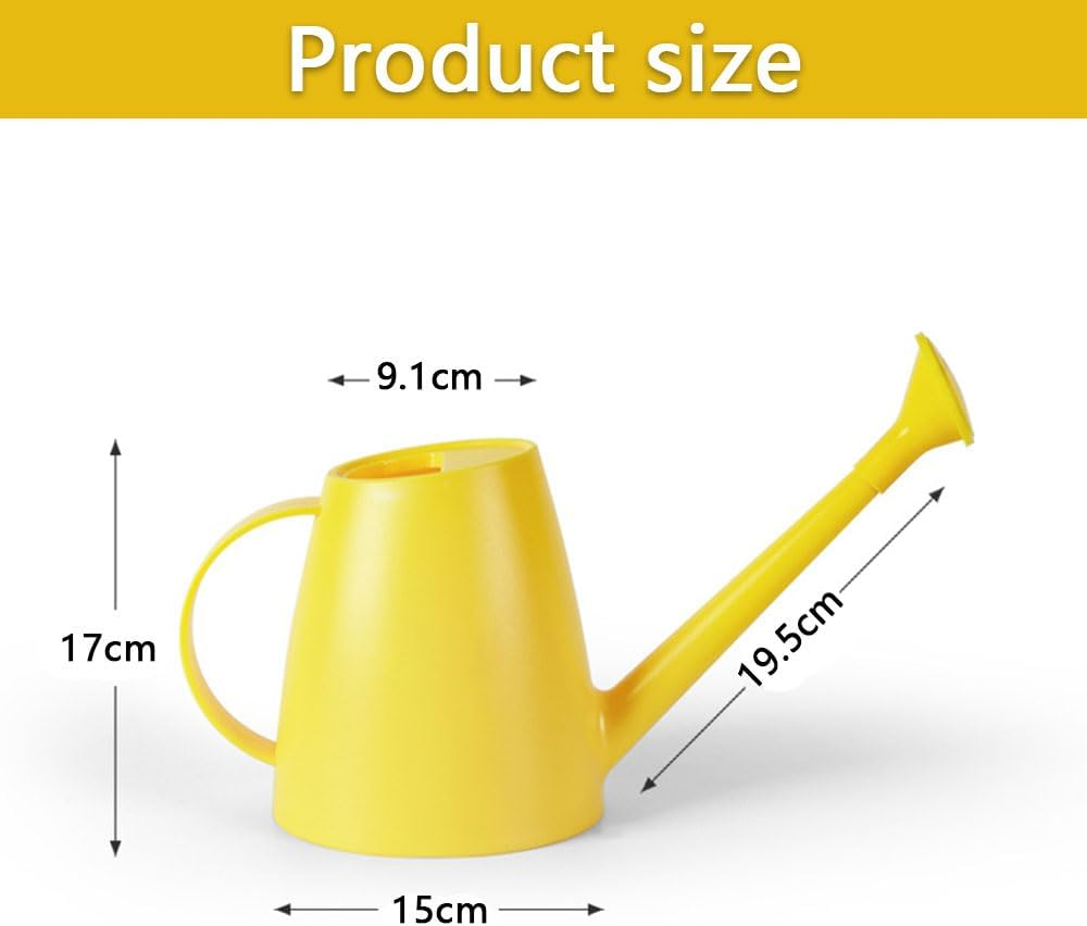 Watering Can with Long Spout & Removable Nozzle &ndash; 1.8L / 0.5 Gallon Plastic Indoor & Outdoor Watering Can for Houseplants, Flowers, Bonsai, and Garden Use image number 4