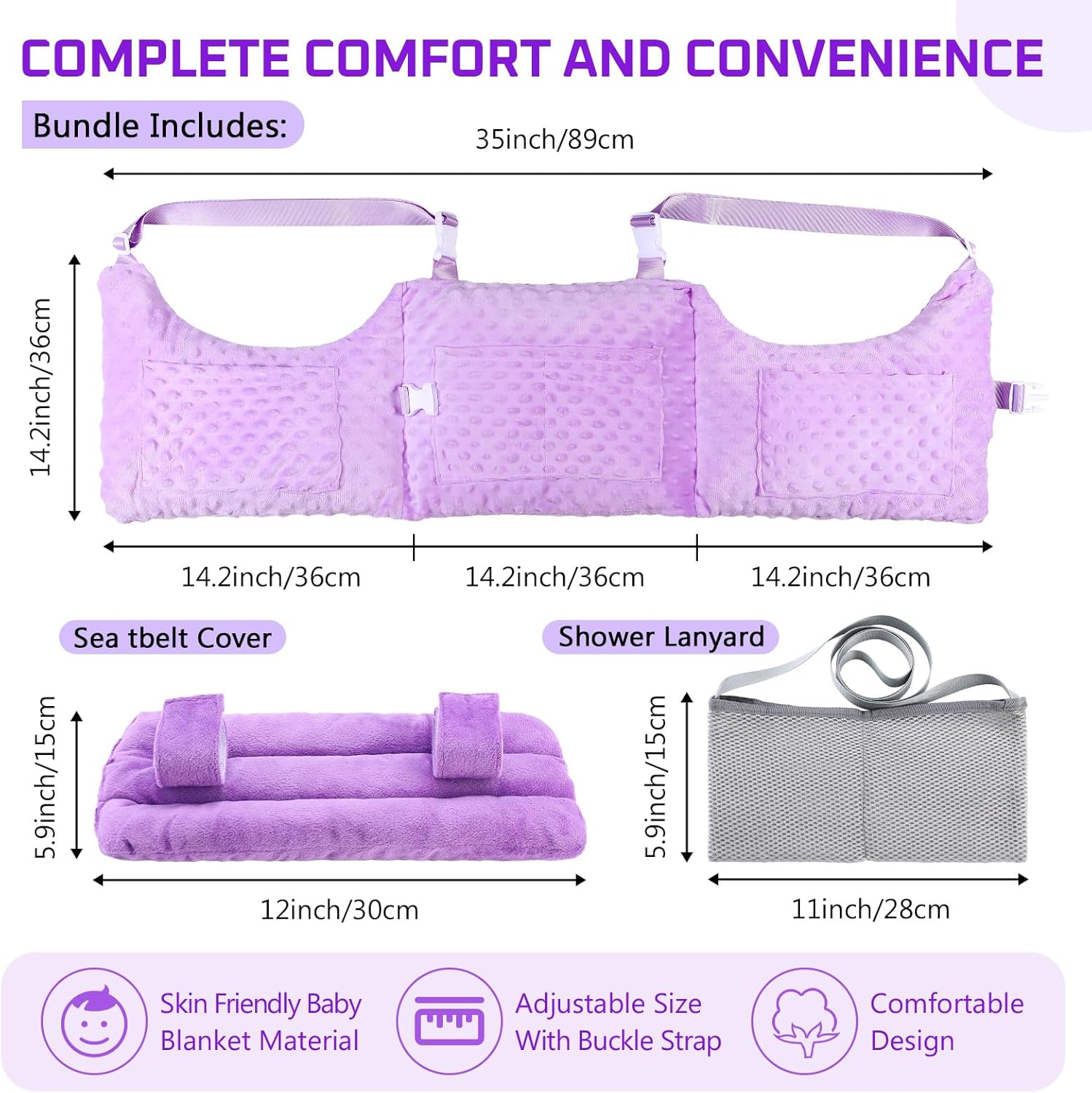 Geelin Post Mastectomy Pillow, Breast Surgery Lumpectomy Recovery Supplies, Post Mastectomy Essentials, Breast Reduction Pillow Recovery Belt Protection Surgery Gift image number 1