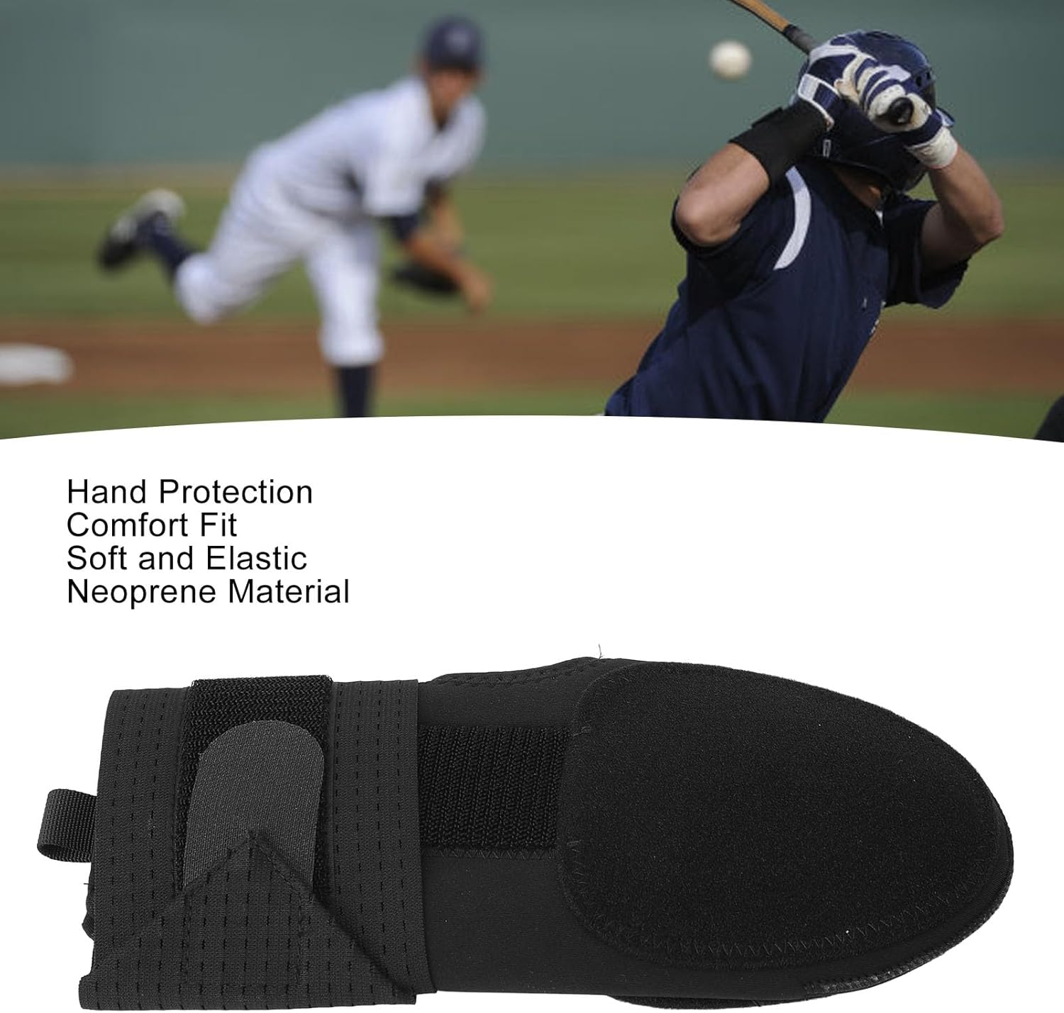 Sliding Mitt, Baseball Sliding Mitt for Right Hand, Youth and Adult Size, Baseball Softball Sliding Glove for Hand Protection, Softball Sliding Guard with Elastic Compression Strap image number 6