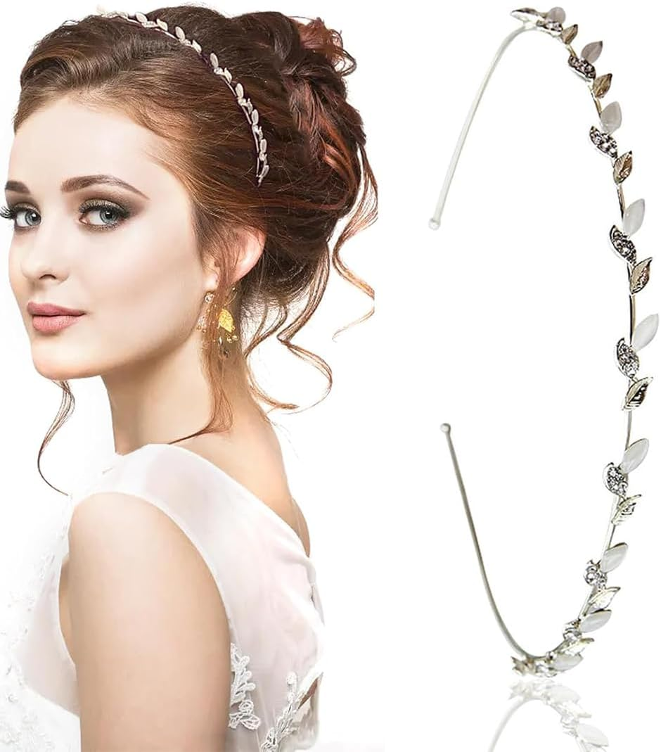 ZORVUJI Hair Accessories Communion Girls Gold Leaves Headband Wedding Bridal Headpiece First Communion Festive Ladies