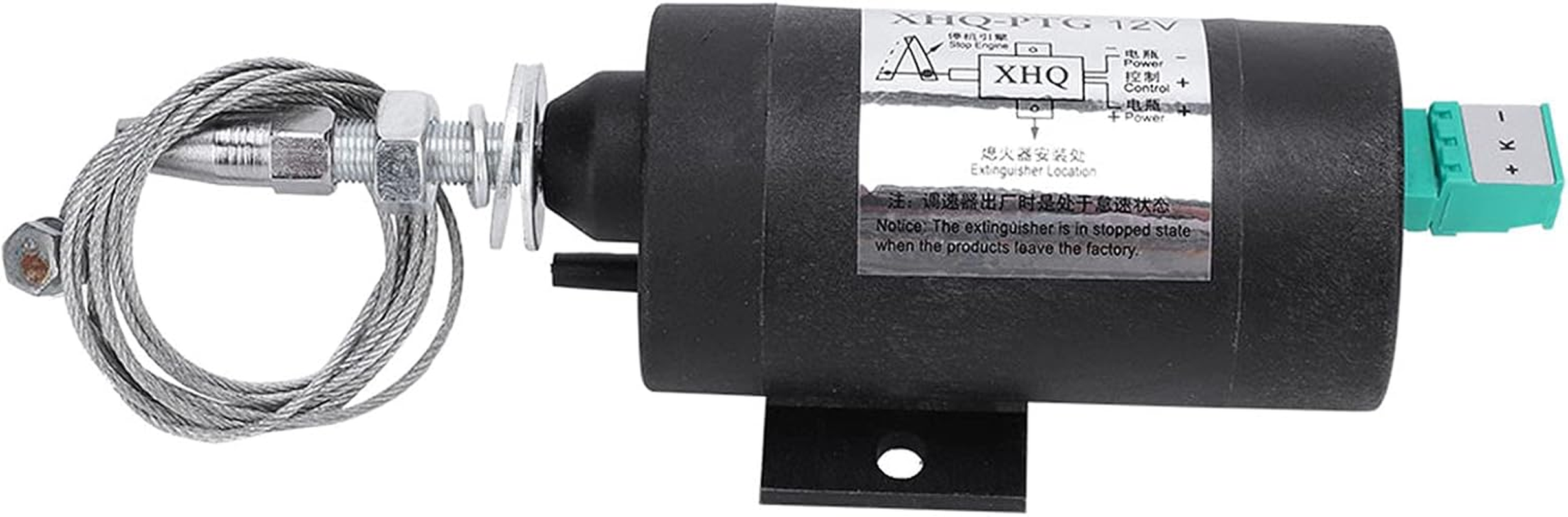 Shutdown Solenoid Valve,Engine Shutdown Solenoid Valve, Engine Stop Solenoid Stop Solenoid Valve Flame Extinguisher Control Shut off Engine Mower Excavator Tractor (DC12V) image number 1