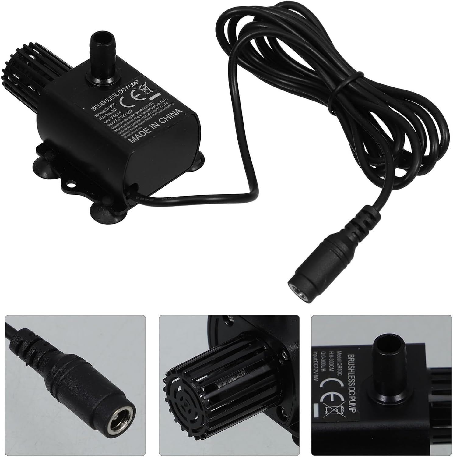 Gadpiparty Miniature Brushless Dc Submersible Water Pump for Fish Tank Aquarium Fountain Circulating Ultra-Quiet Efficient Micro Pump with Lift for Cooling Garden image number 3