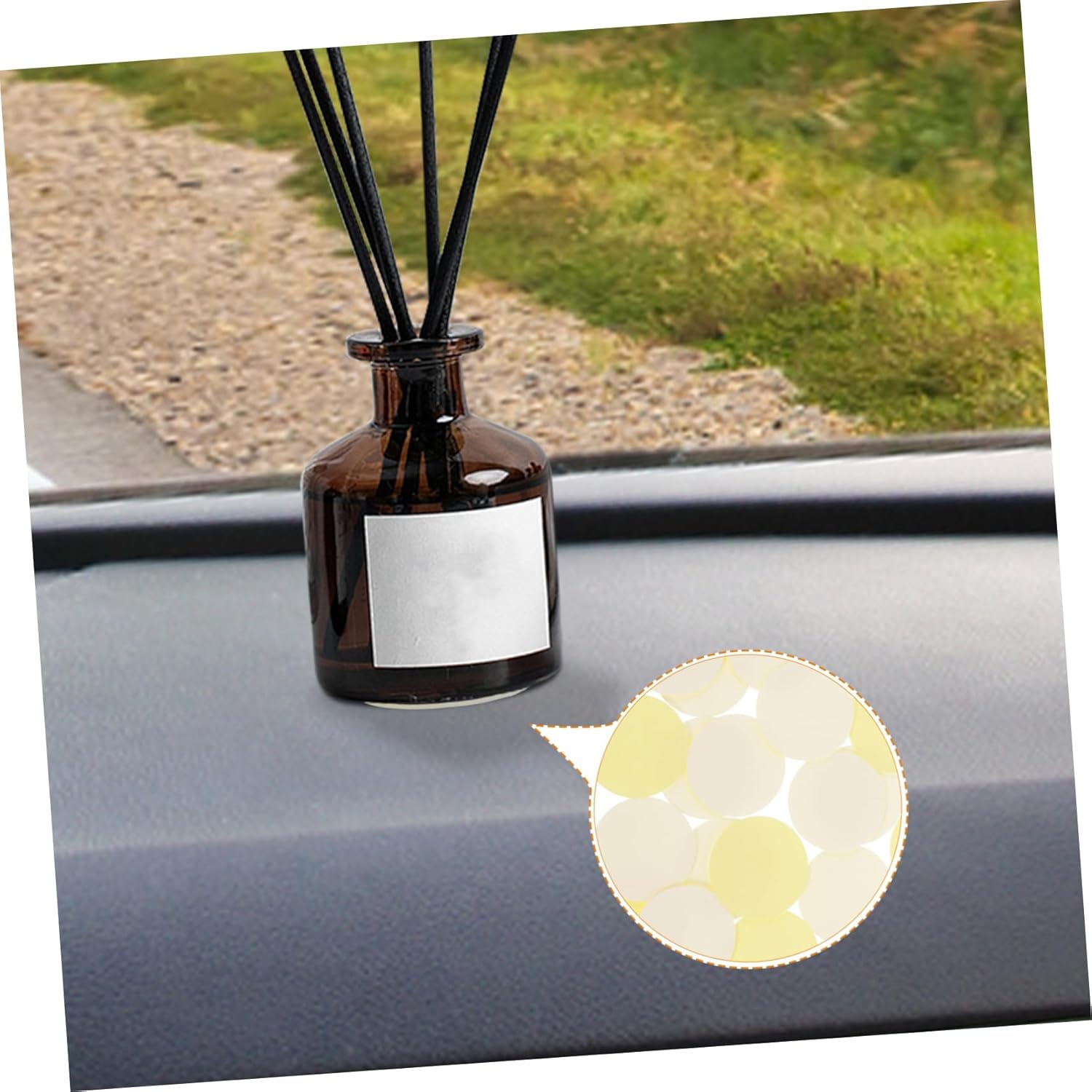 STOBOK 24Pcs Double Sided Adhesive Pads for Little Yellow Base Film round Self Adhesive Double Sided Mounting Sticker Tape image number 1