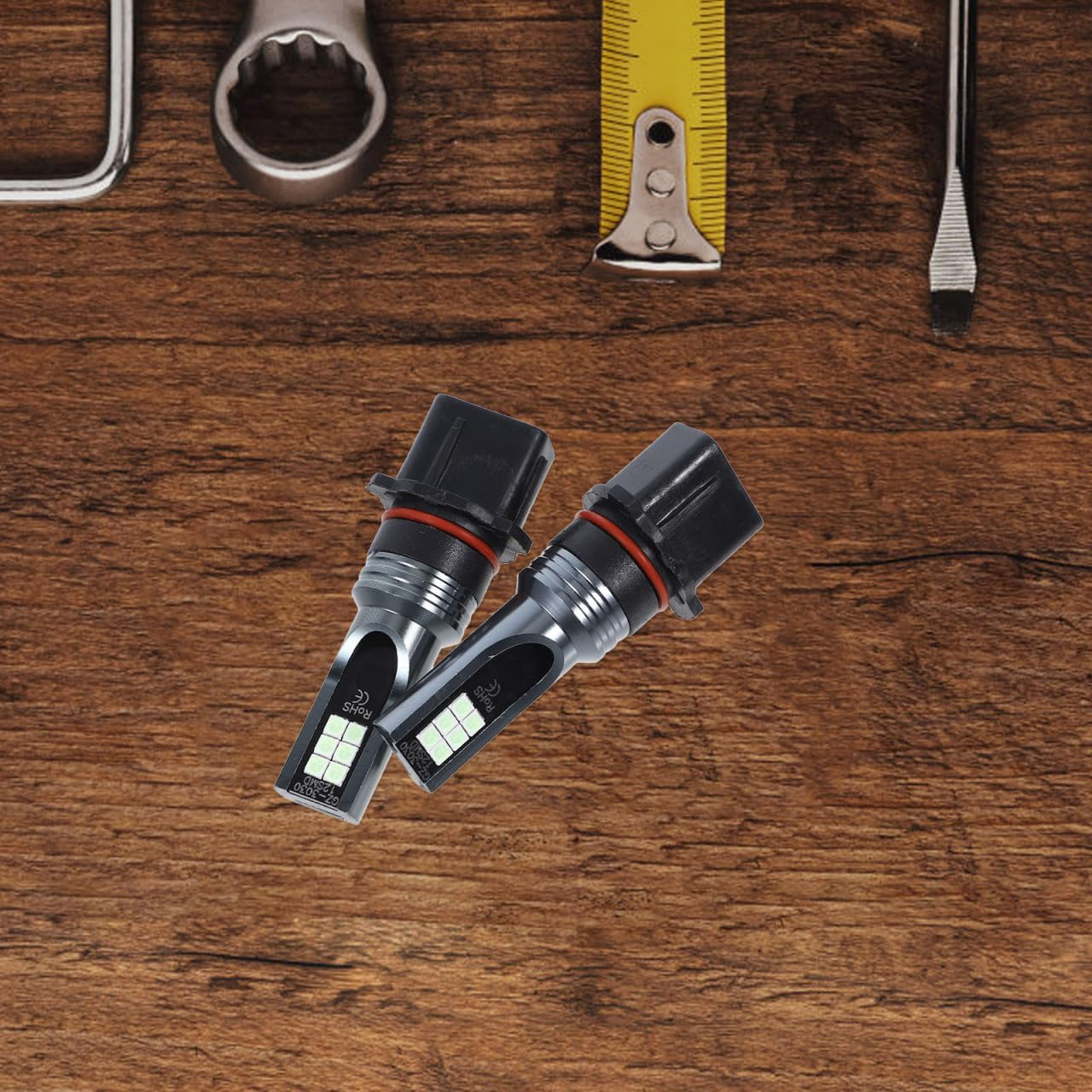 CHILDWEET Ice Blue Led Car Fog Light Bulbs Driving Lamps High Optical Density for Trucks Off-Road Vehicles and Cars image number 4