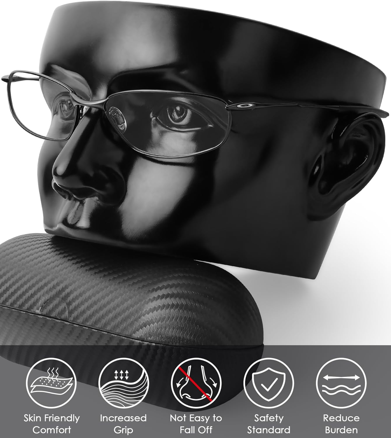 BLAZERBUCK Replacement Temple Sleeves Ear Socks for Oakley Whisker/Juliet/A Wire Sunglass image number 5