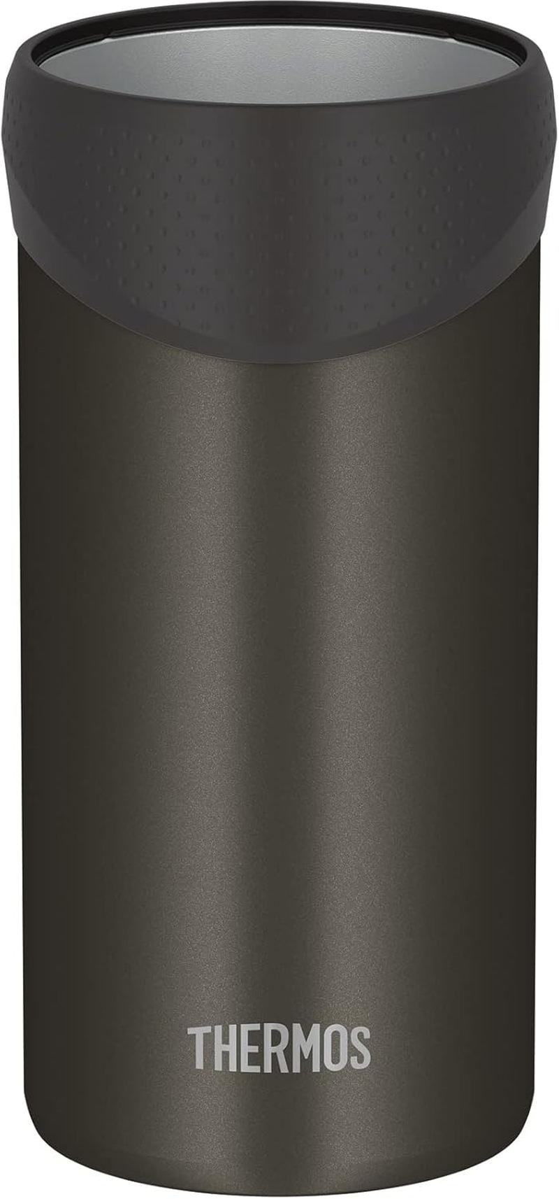 Thermos JDU-500 DBW Insulated Can Holder for 16.9 Fl Oz (500 Ml) Cans, 2-Way Type, Dark Brown image number 1