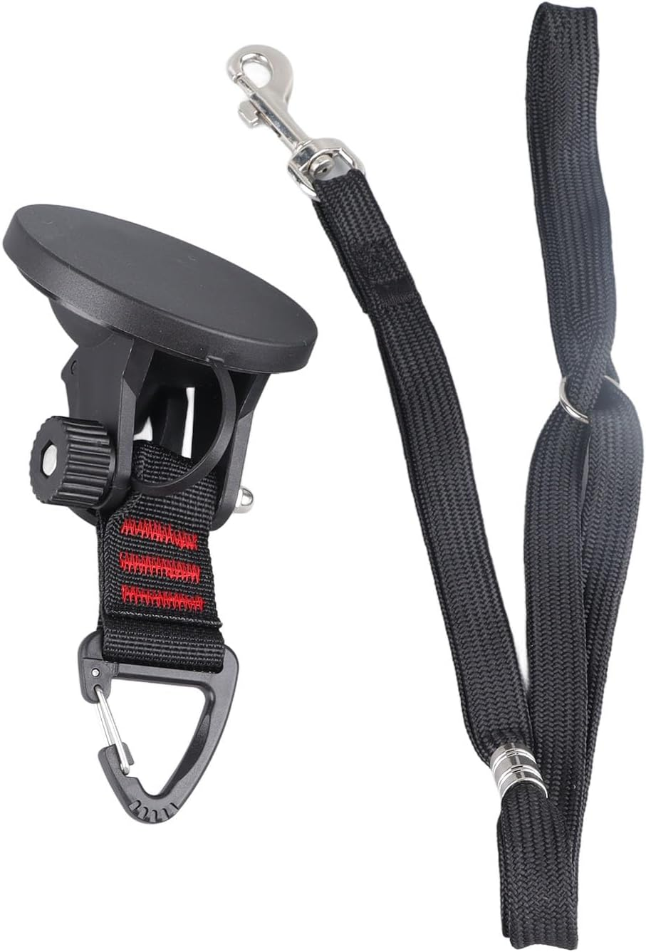 Pet Grooming Restraint Leash, Adjustable Collar Hands Dog Bathing Tether Heavy Duty Easy to Use Black with Rubber Suction Cup for Bathing for Cat image number 6