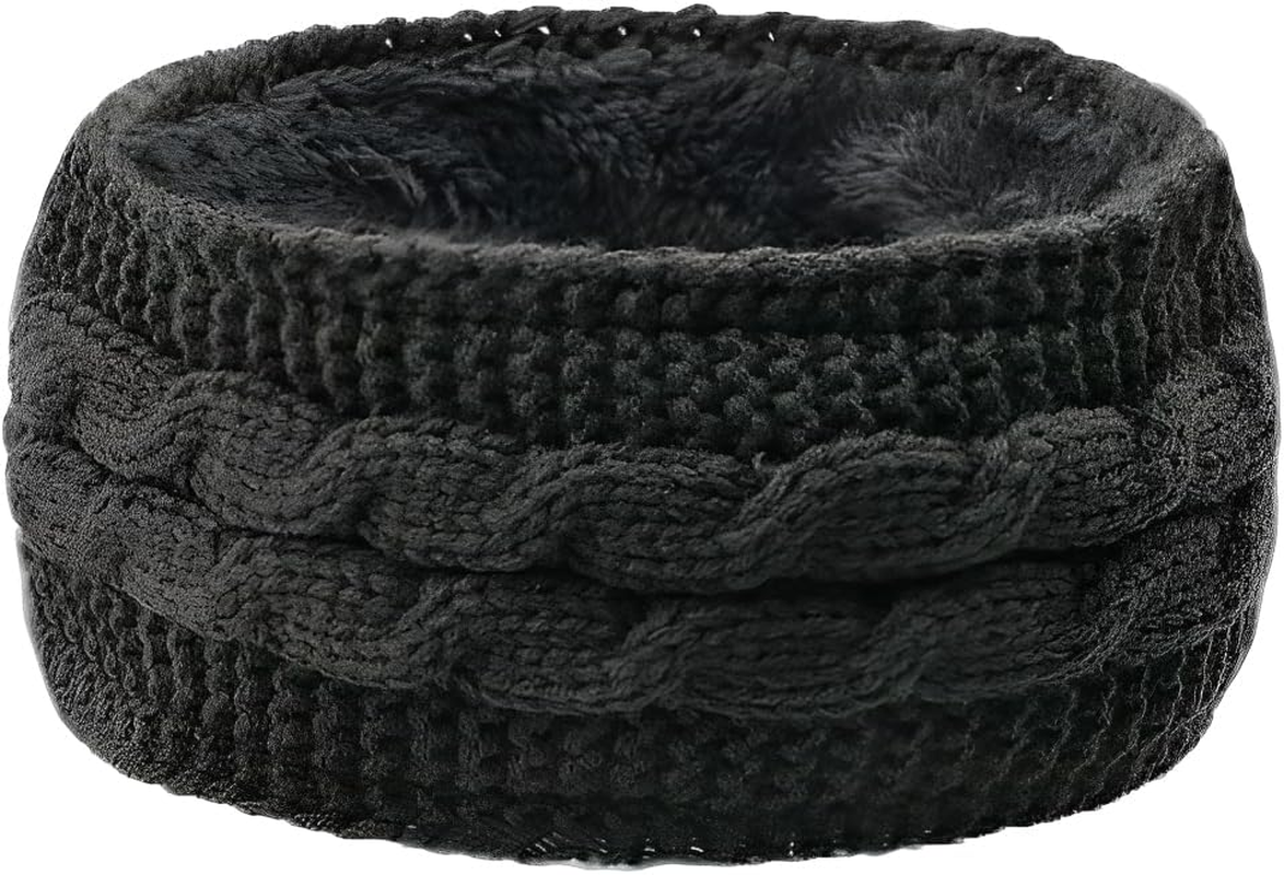 BIRLOZA 1 X Winter Headband Women'S Knitted Crochet Warm Ear Warmer Hair Band Elastic Headband for Outdoor Sports image number 2