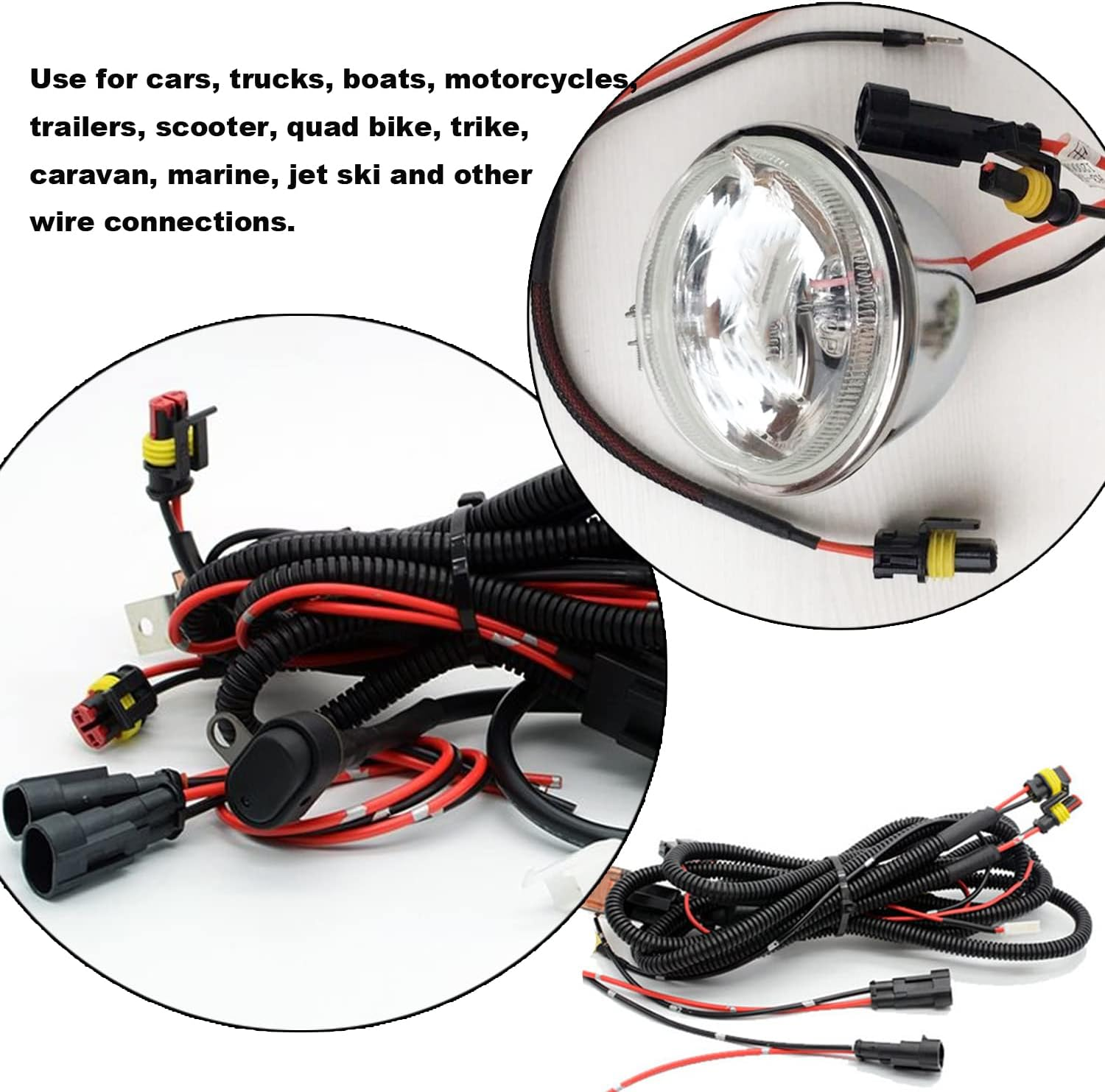 10 Kit 16 AWG 1 Pin Connector Car Waterproof Wire Connectors 1 Pin Automotive Electrical Connectors Quick Disconnect 1 Way Wire Terminal Connector Plug and Heat Shrink Tubing Kit image number 6