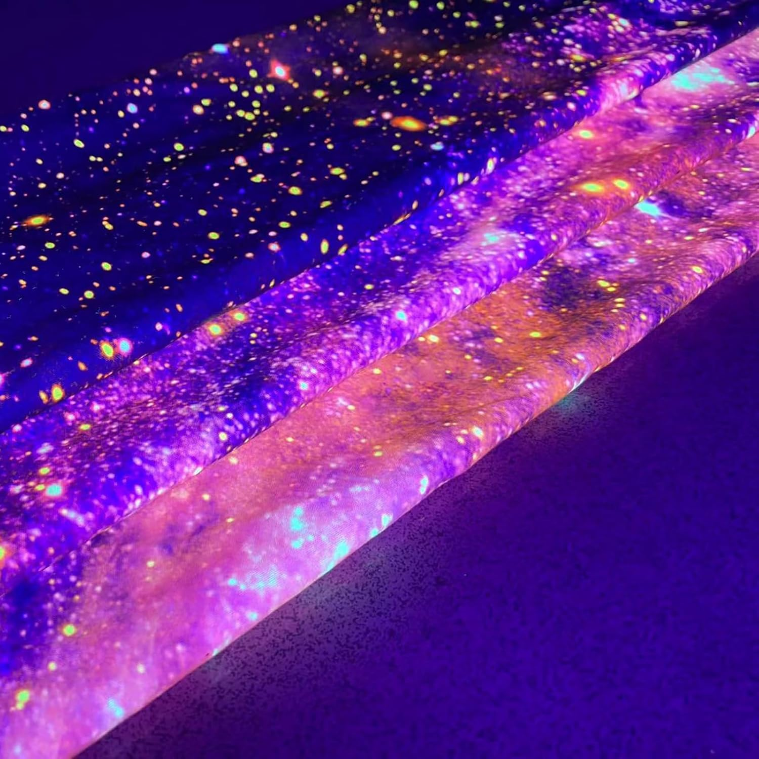 Psyhilar Blacklight Posters for Adults and Teens, Space Galaxy Backdrop UV Reactive, Black Light Tapestry for Boys Room (91 X 71 Inches)